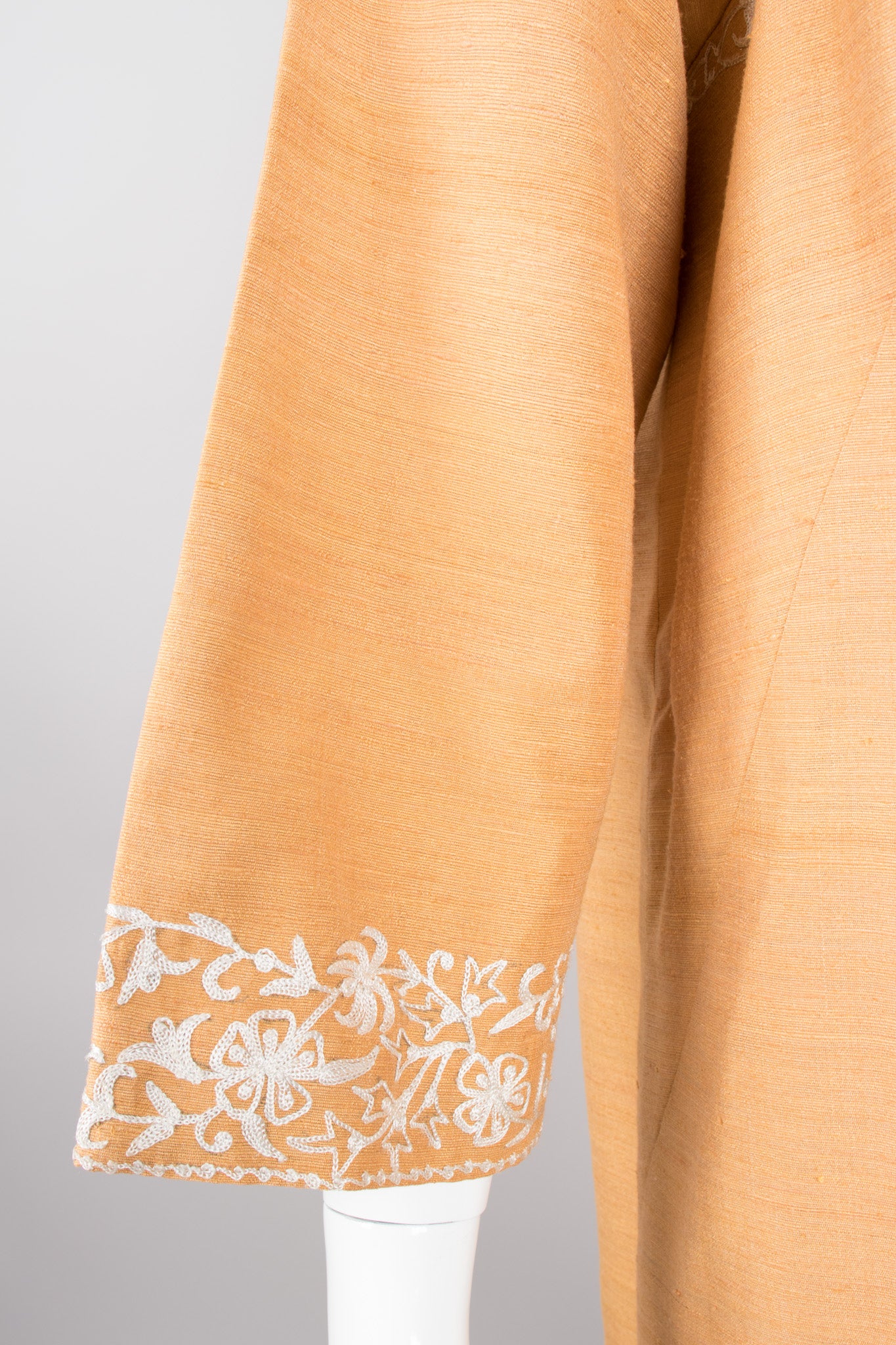 Embroidered Silk Tunic Dress - Image 11