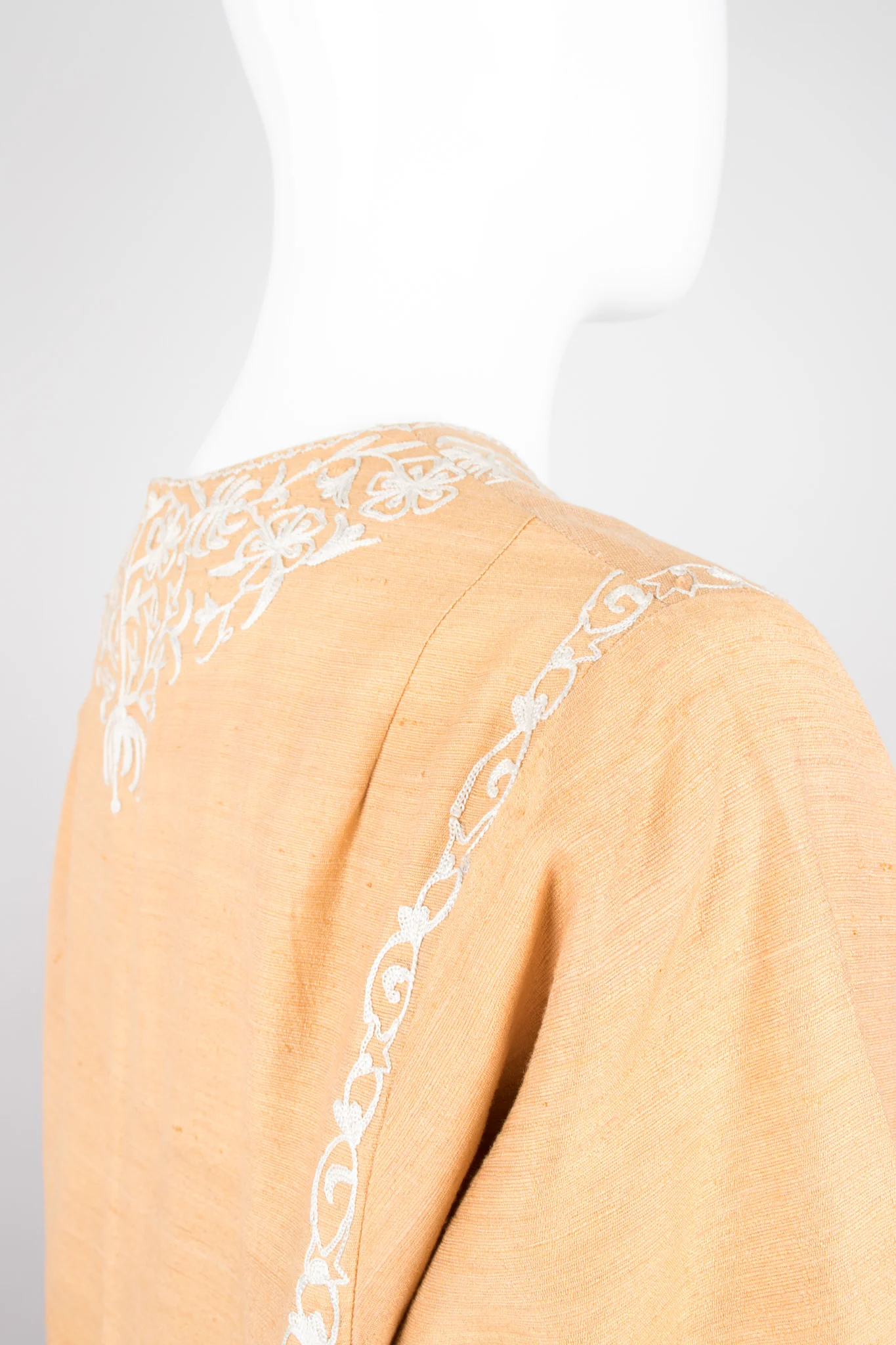 Embroidered Silk Tunic Dress - Image 12