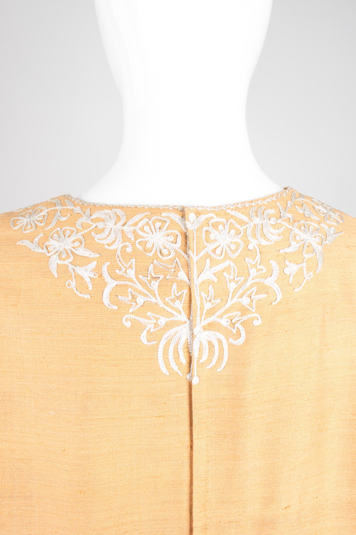 Embroidered Silk Tunic Dress - Image 7