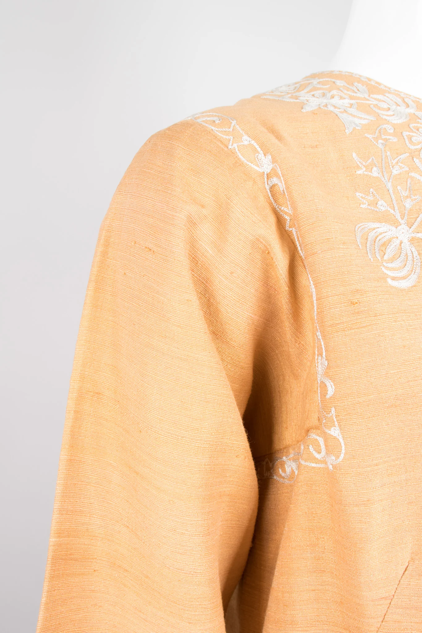 Embroidered Silk Tunic Dress - Image 9