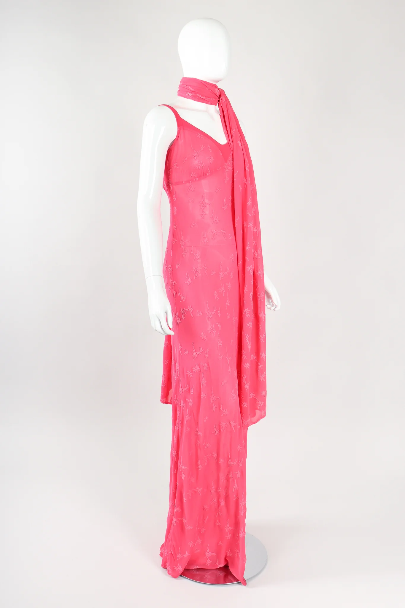 Embroidered Slip Dress & Shawl - Image 4