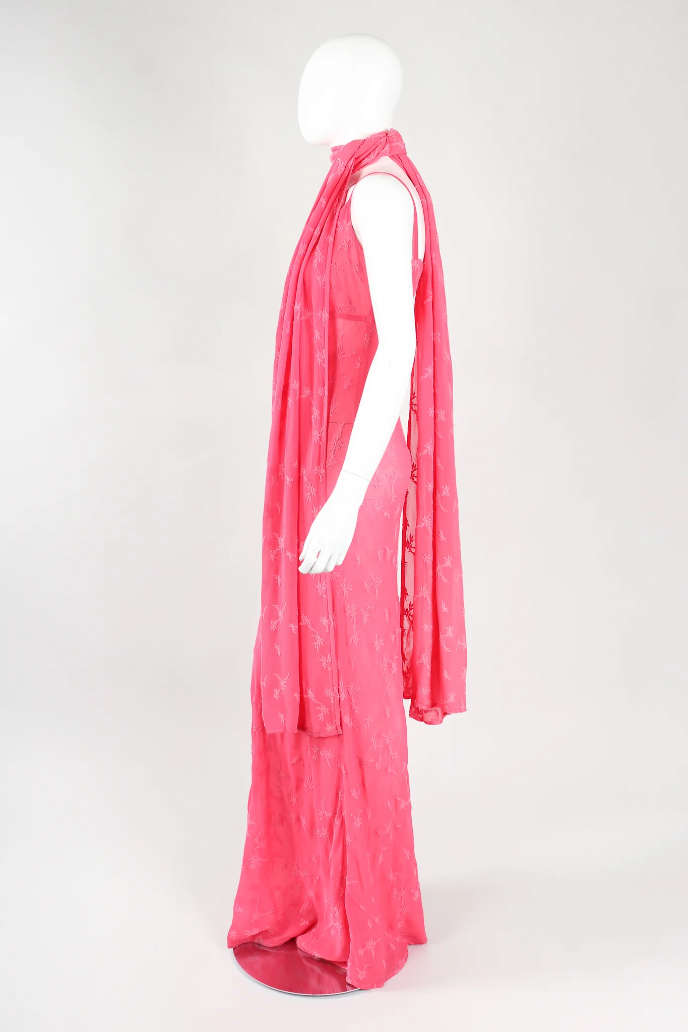 Embroidered Slip Dress & Shawl - Image 7
