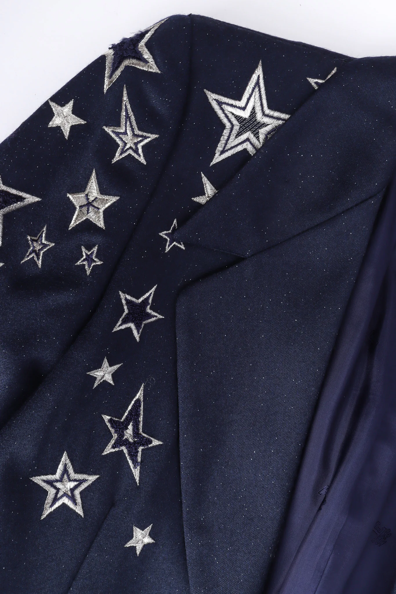 Embroidered Star Wool Blazer - Image 5