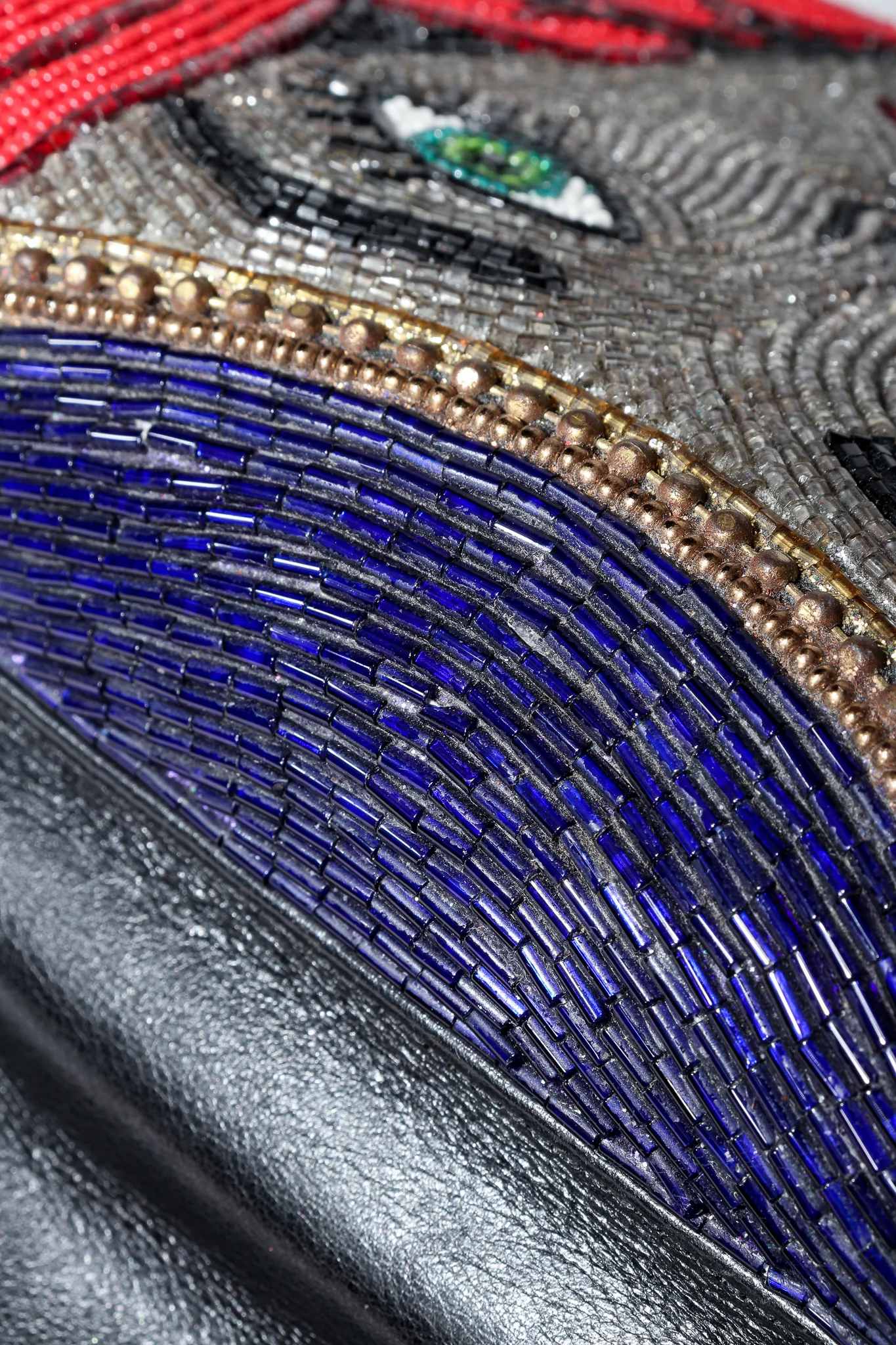 Emerald Eyes Beaded Face Bag - Image 16