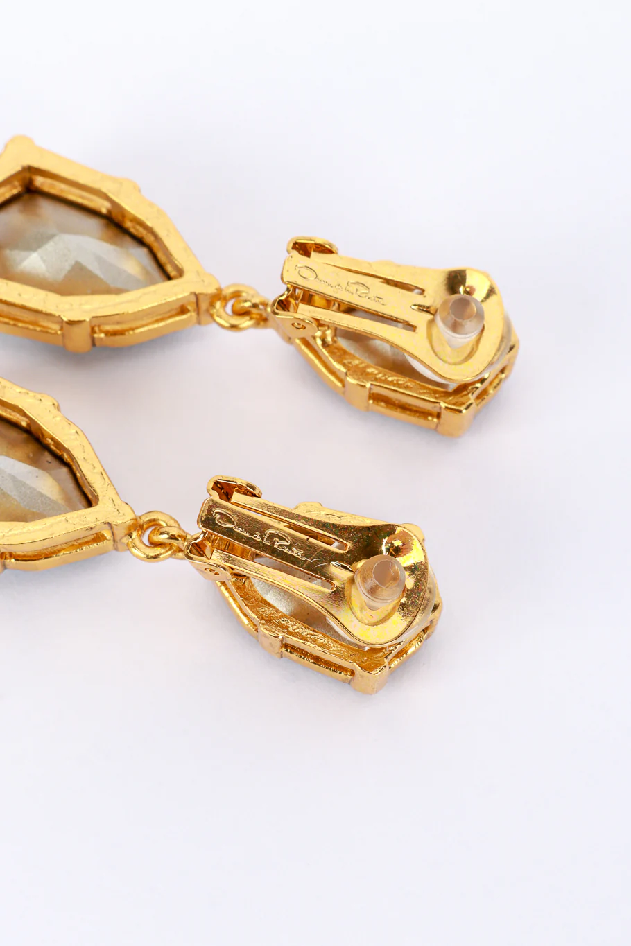 Emerald Gem Drop Earrings - Image 5