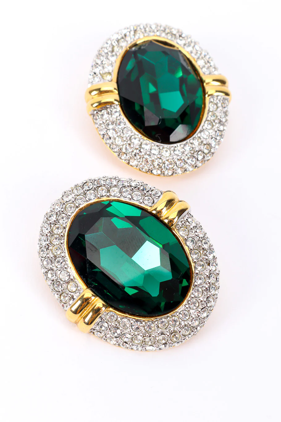 Emerald Oval Earrings - Image 4