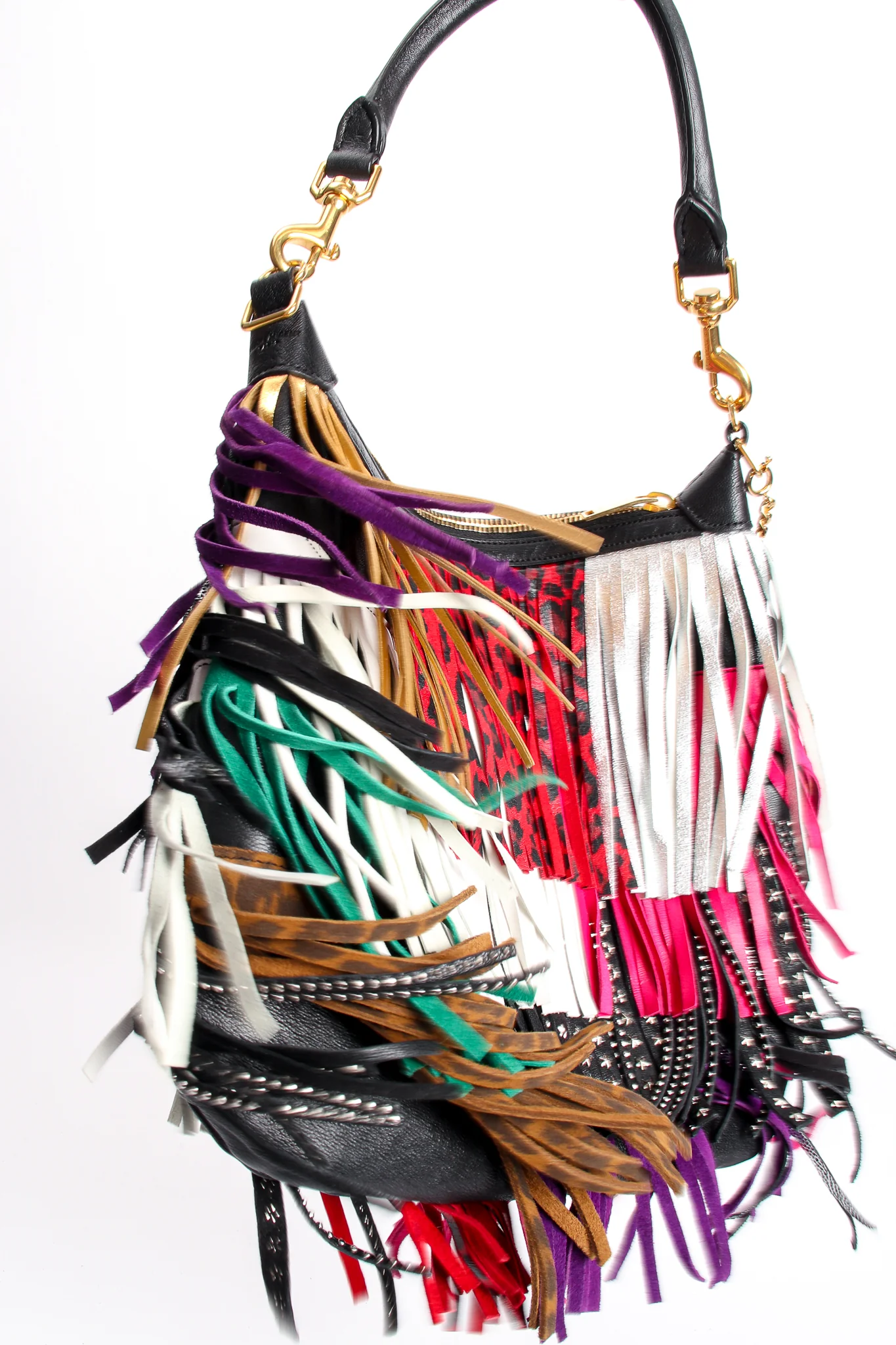 Emmanuelle Multi Fringe Crossbody Bag - Image 11