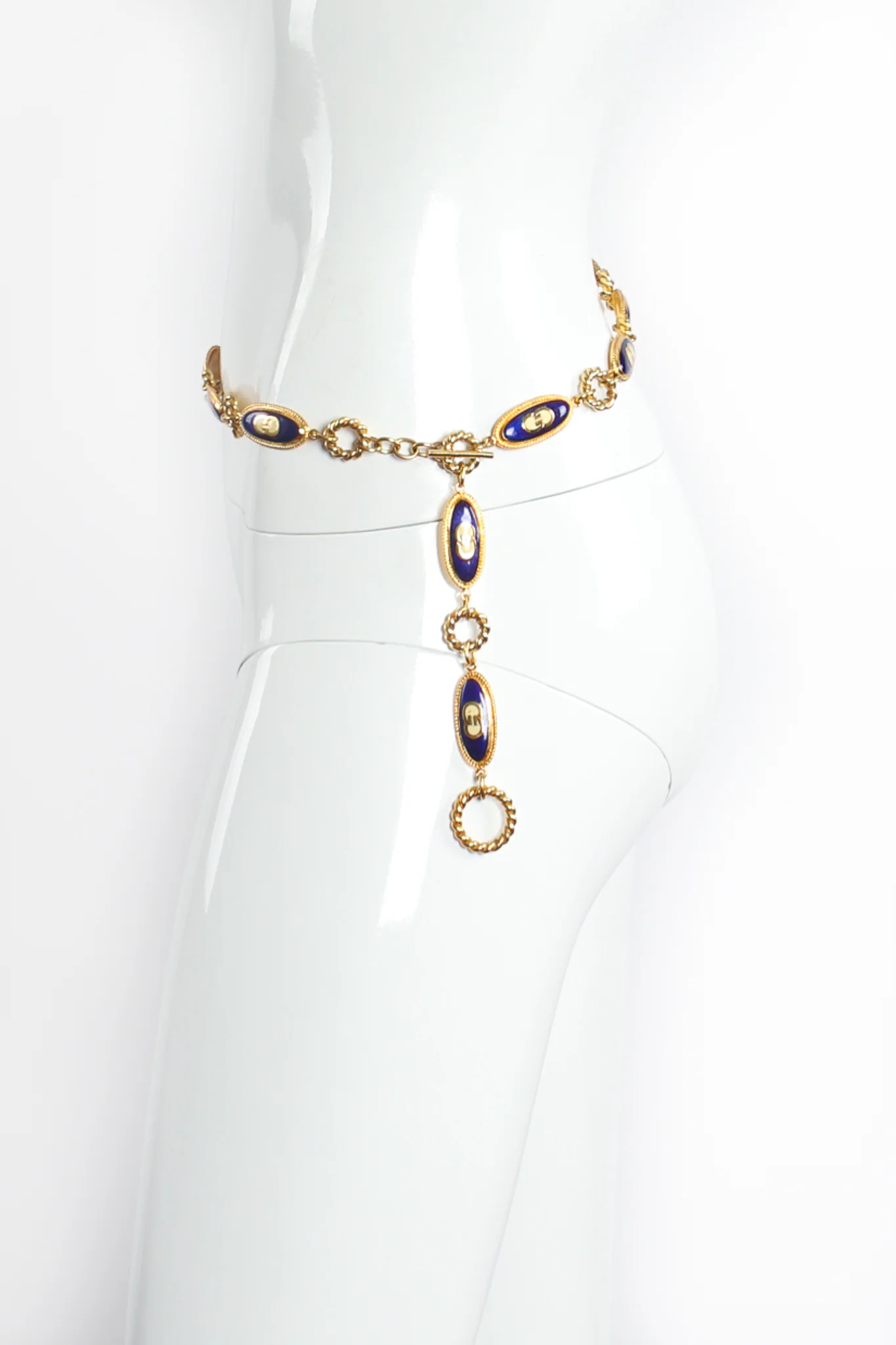 Enamel GG Logo Chain Belt - Image 3