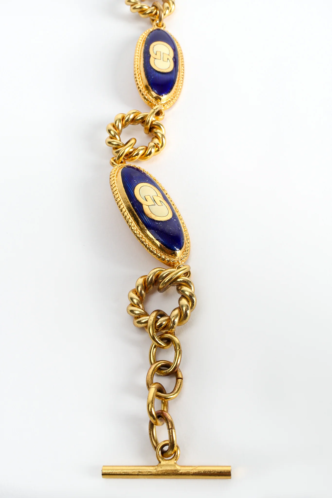 Enamel GG Logo Chain Belt - Image 7