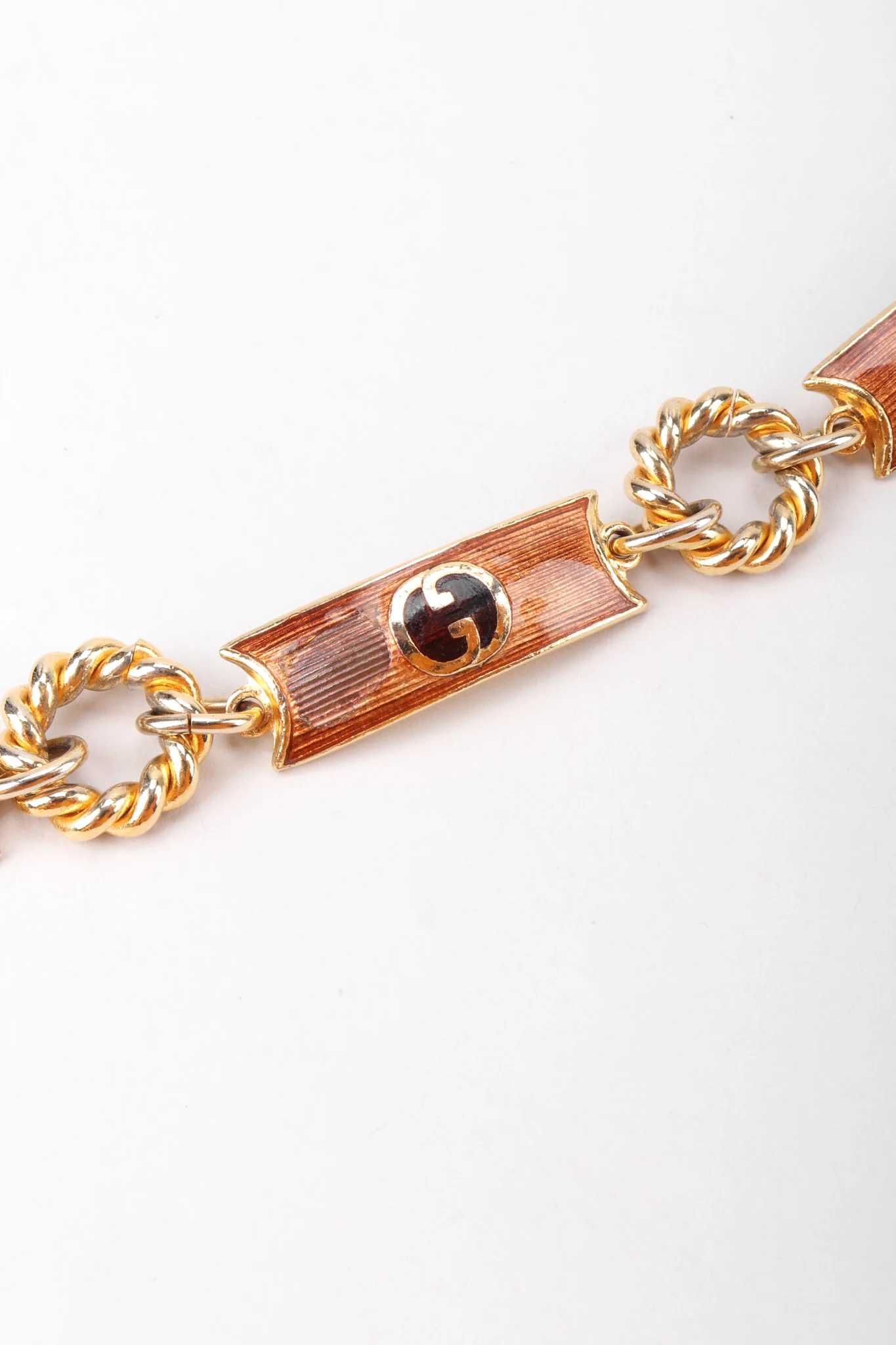 Enamel GG Logo Chain Belt - Image 8