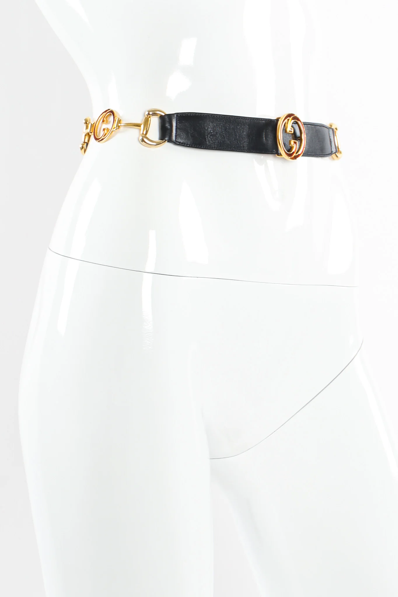 Enamel Horsebit Leather Belt - Image 3