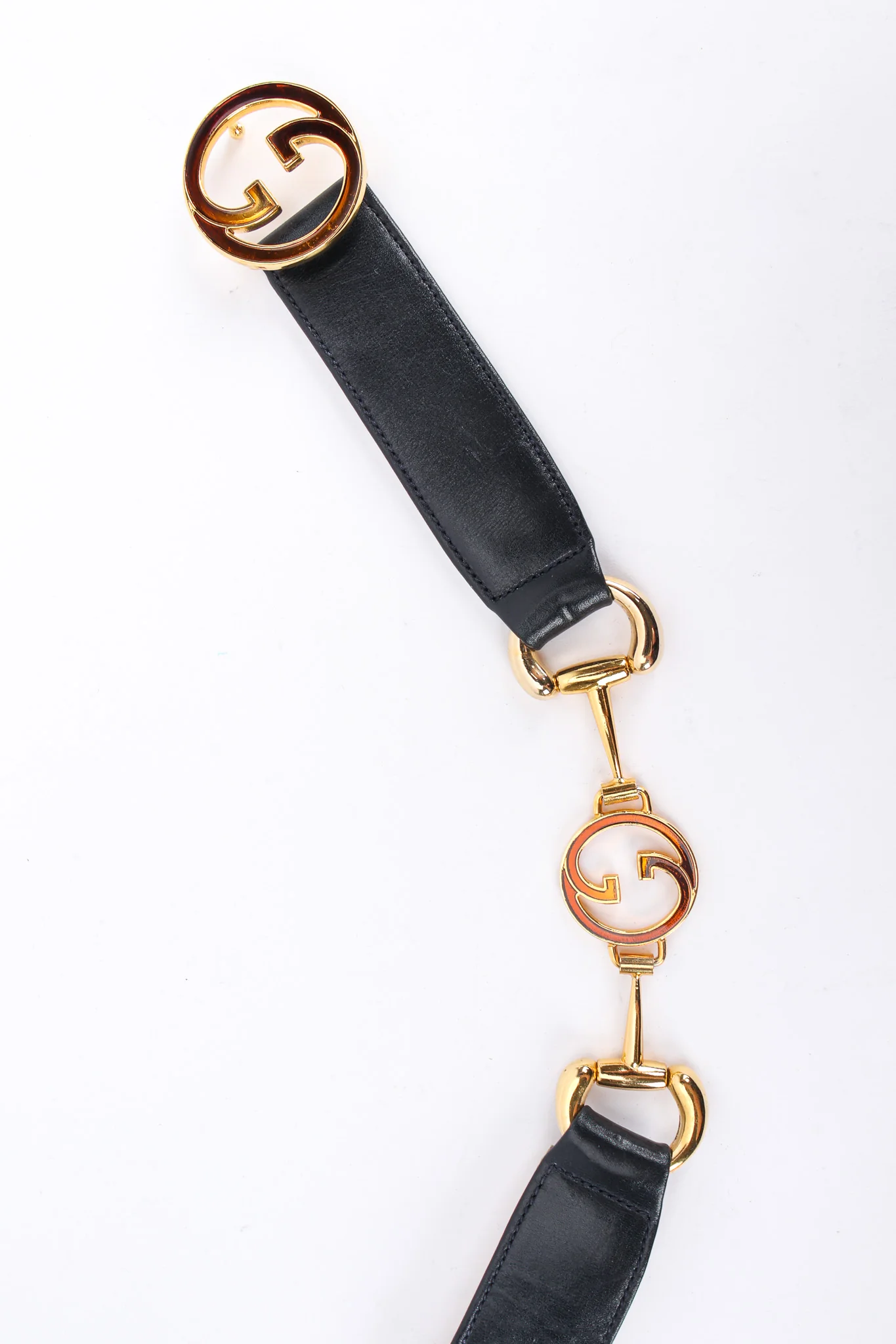 Enamel Horsebit Leather Belt - Image 5
