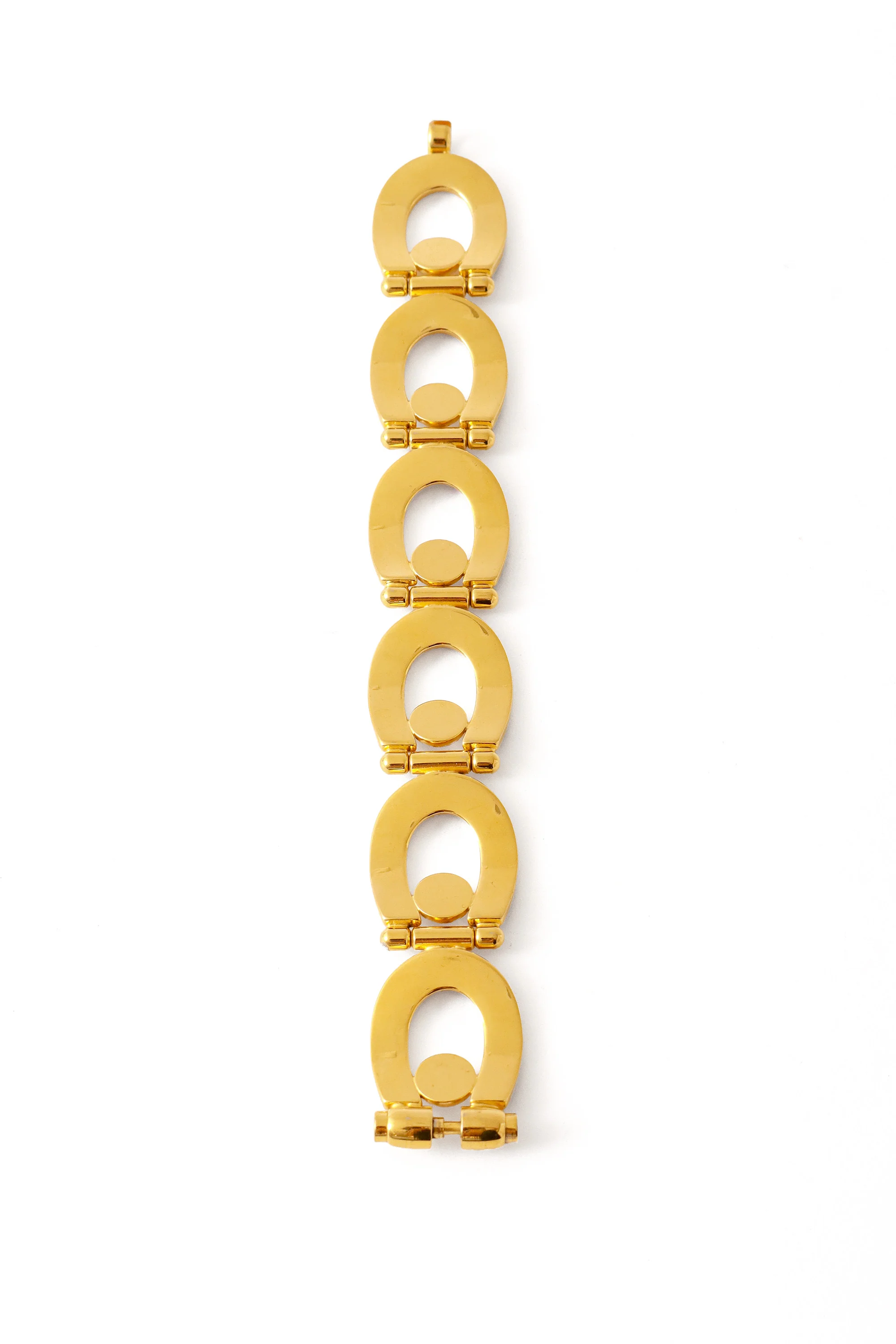 Enamel Horseshoe Link Bracelet - Image 5
