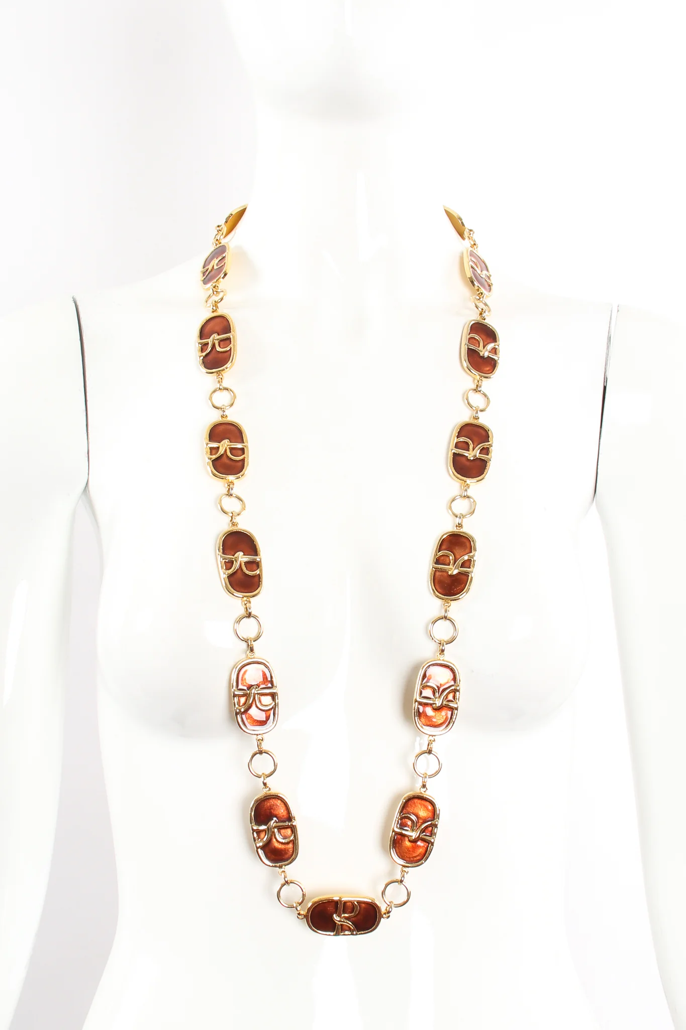 Enamel R Logo Chain Belt - Image 8