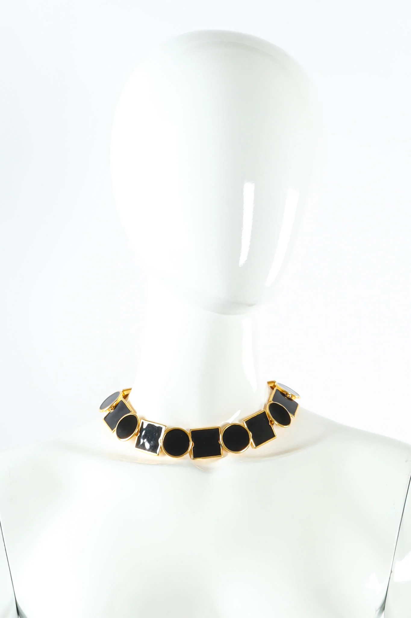 Enamel Shapes Necklace & Earring Set - Image 2
