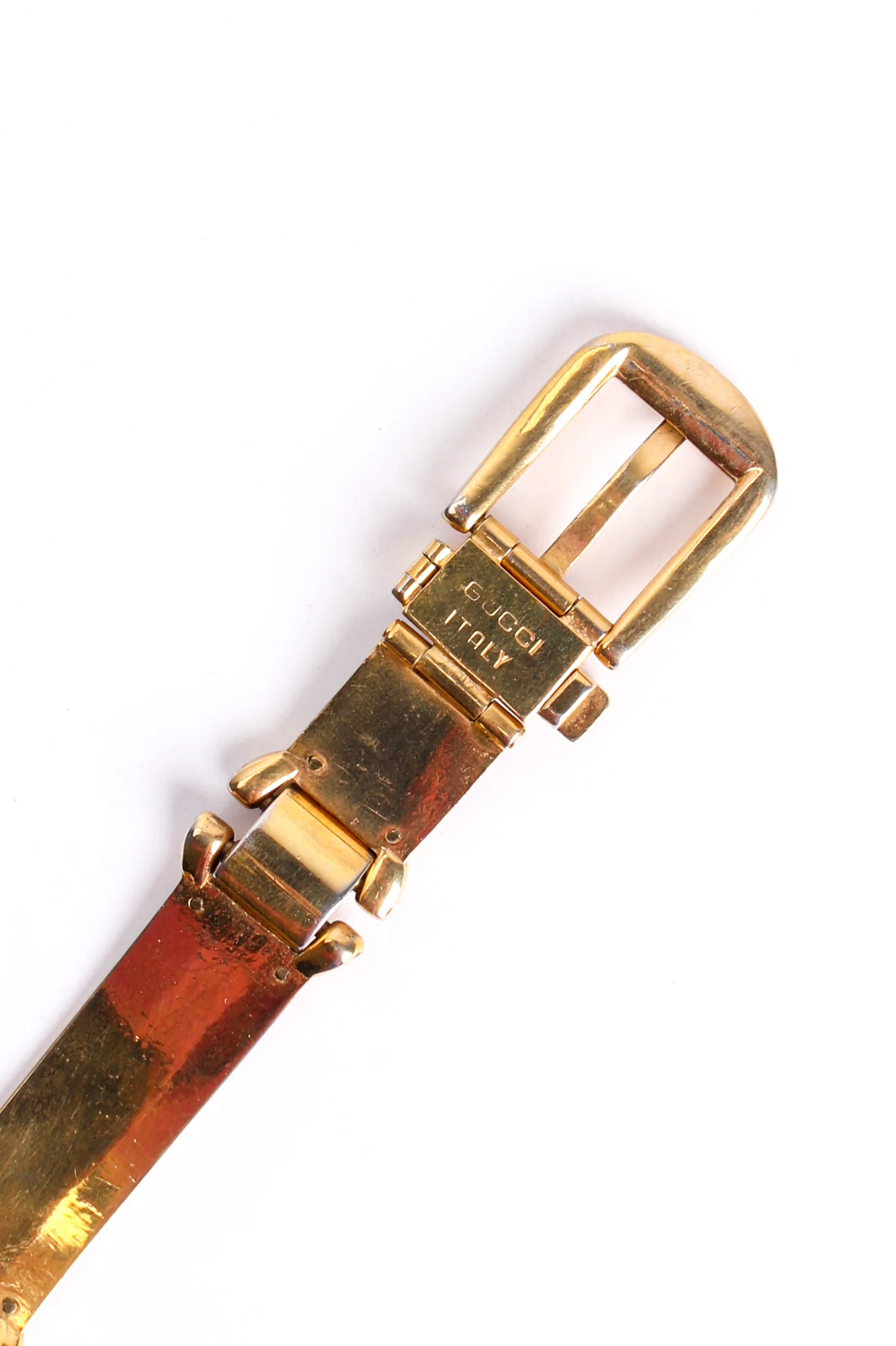 Striped Enamel Metal Belt - Image 9