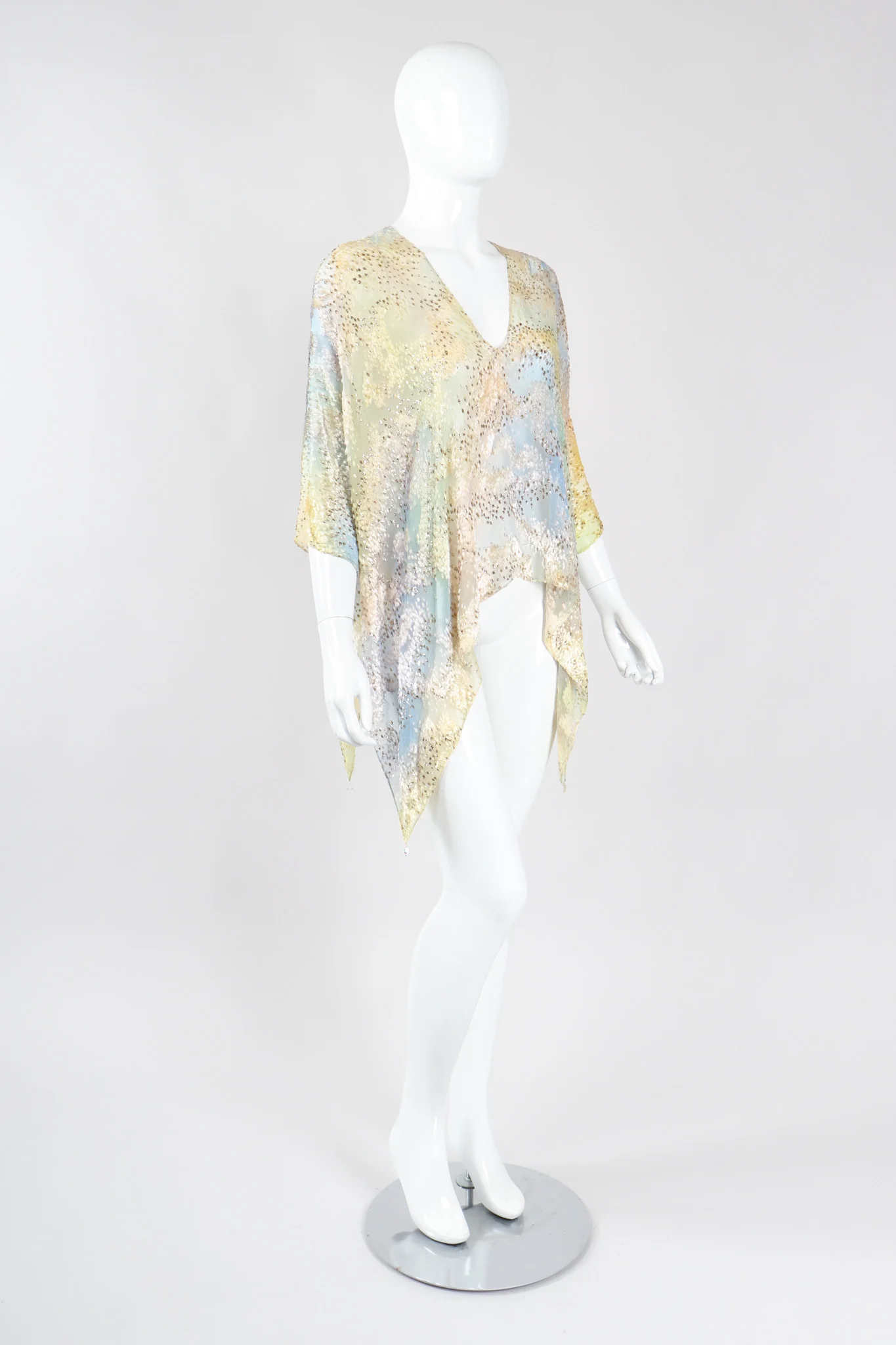 Ethereal Velvet Lamé Burnout Top - Image 2