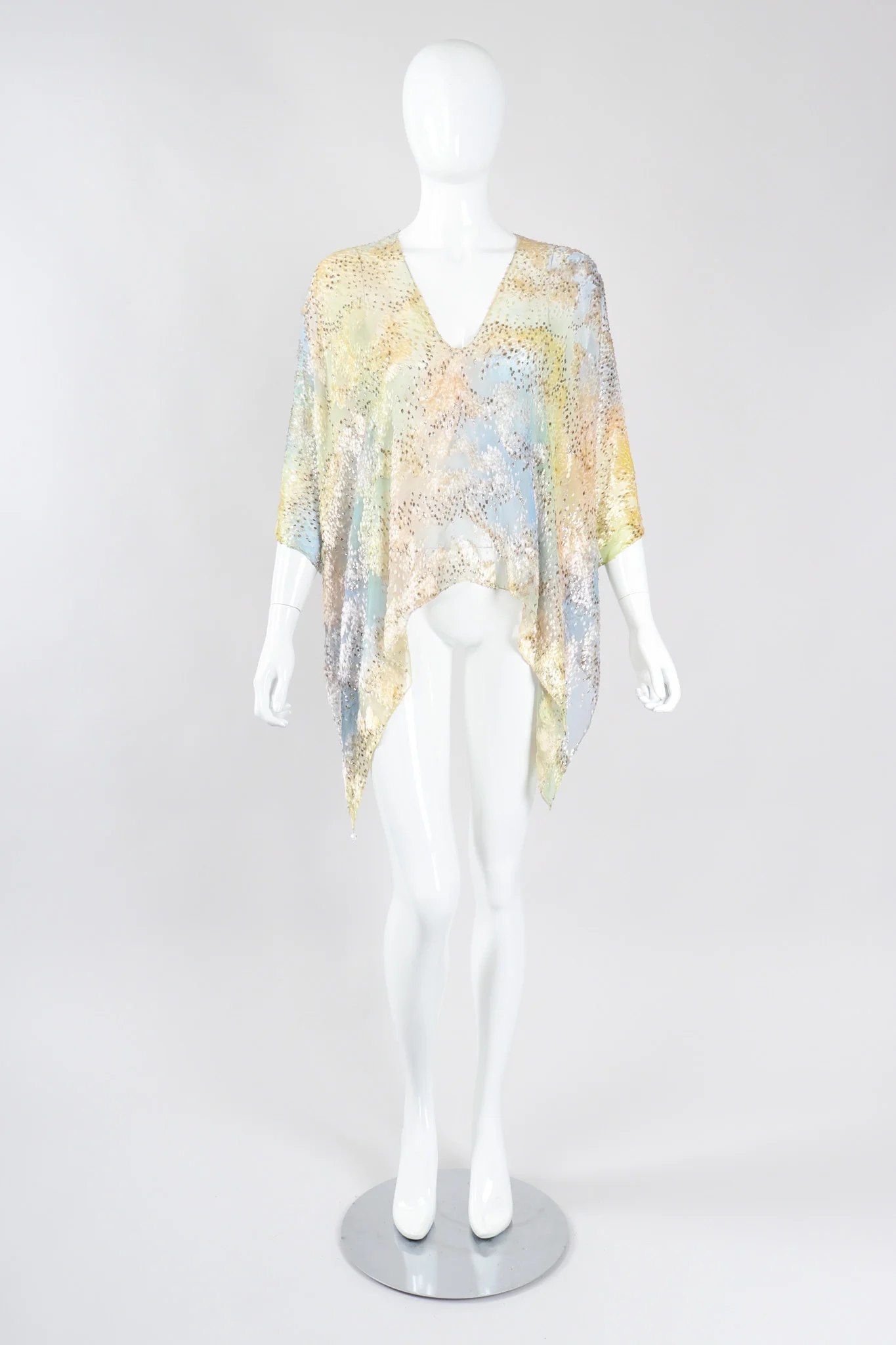Ethereal Velvet Lamé Burnout Top - Image 3