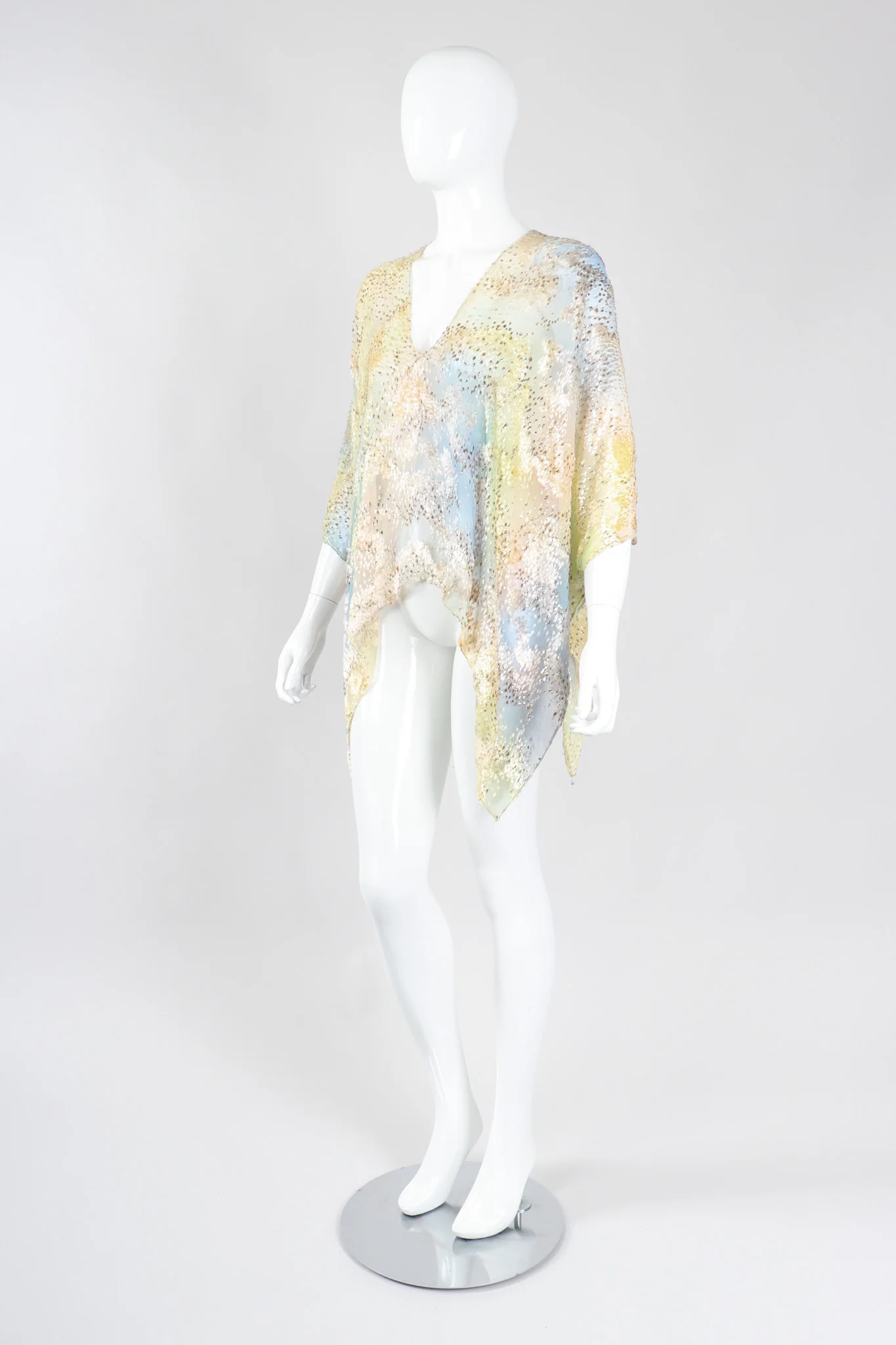 Ethereal Velvet Lamé Burnout Top - Image 4