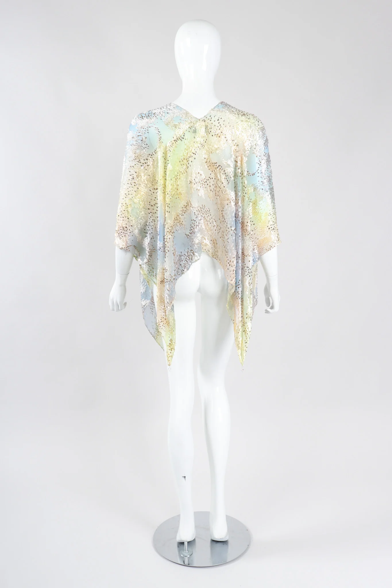 Ethereal Velvet Lamé Burnout Top - Image 7