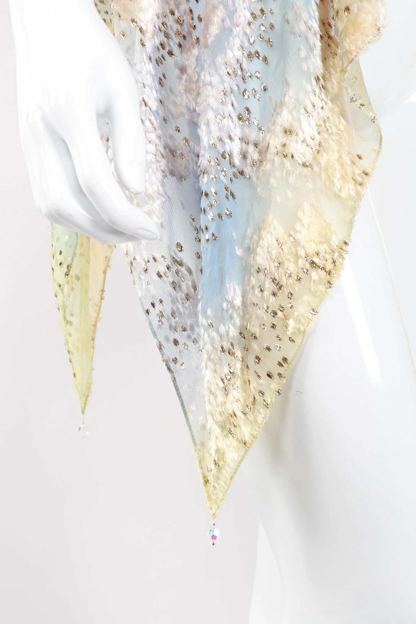 Ethereal Velvet Lamé Burnout Top - Image 8