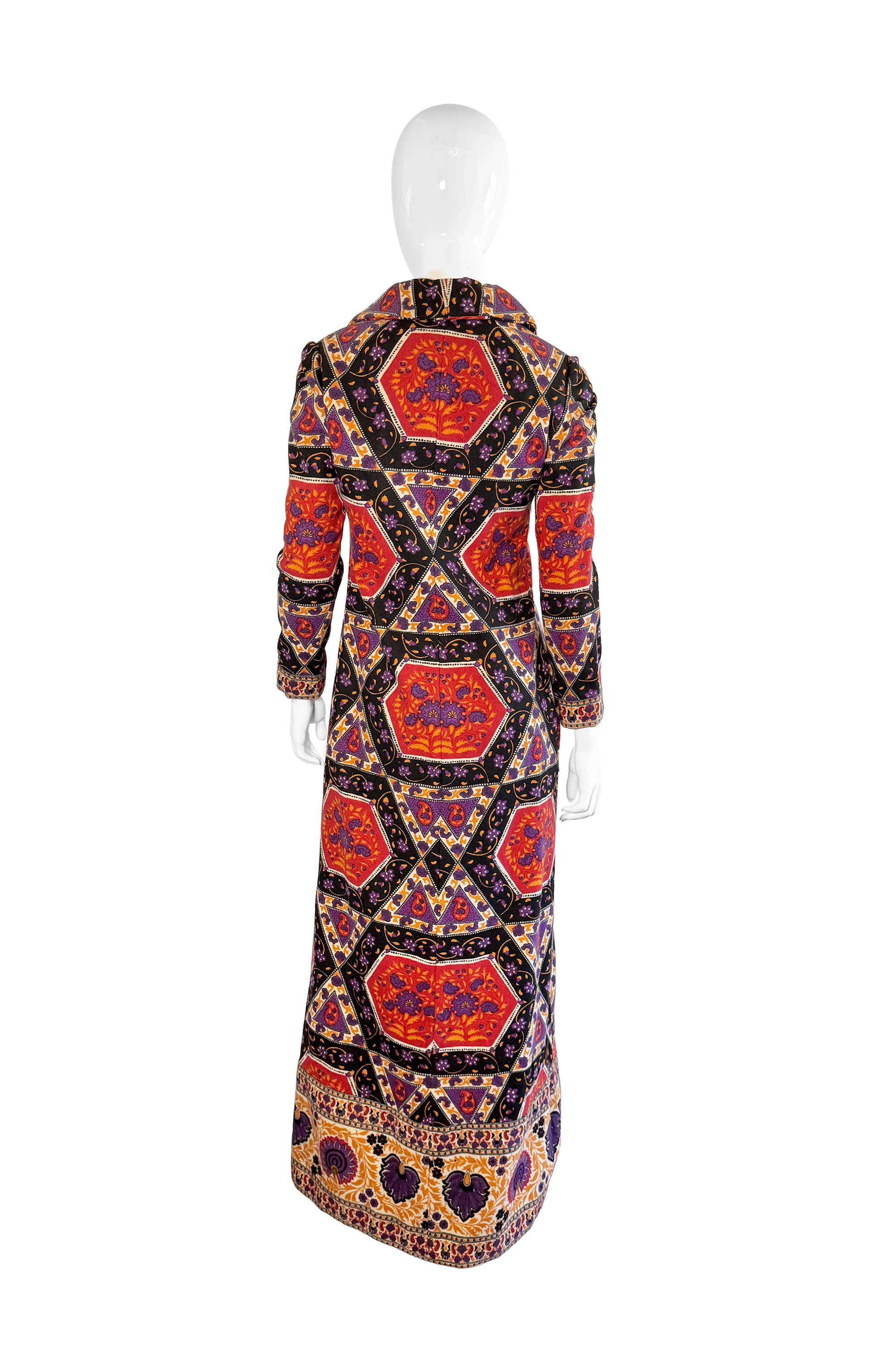 Ethnic Zip-Up Coat - Image 3