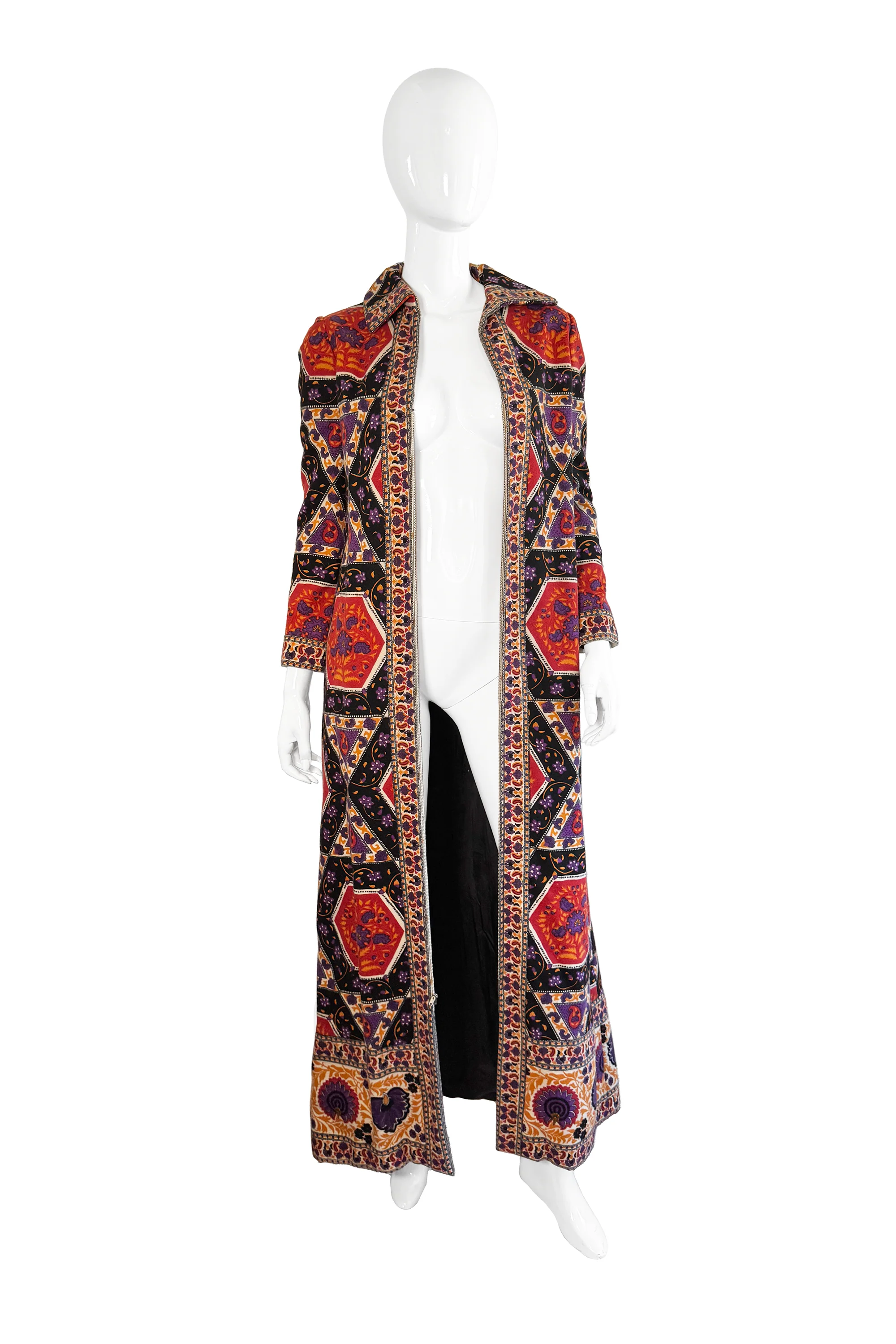 Ethnic Zip-Up Coat - Image 4