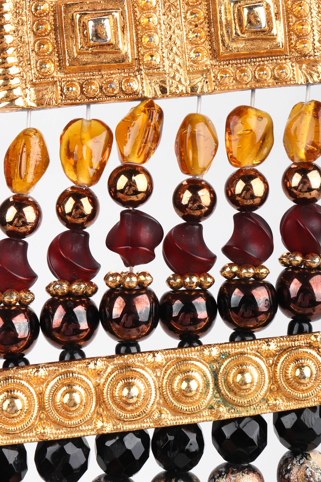 Etruscan Beaded Cuff Bracelet - Image 15