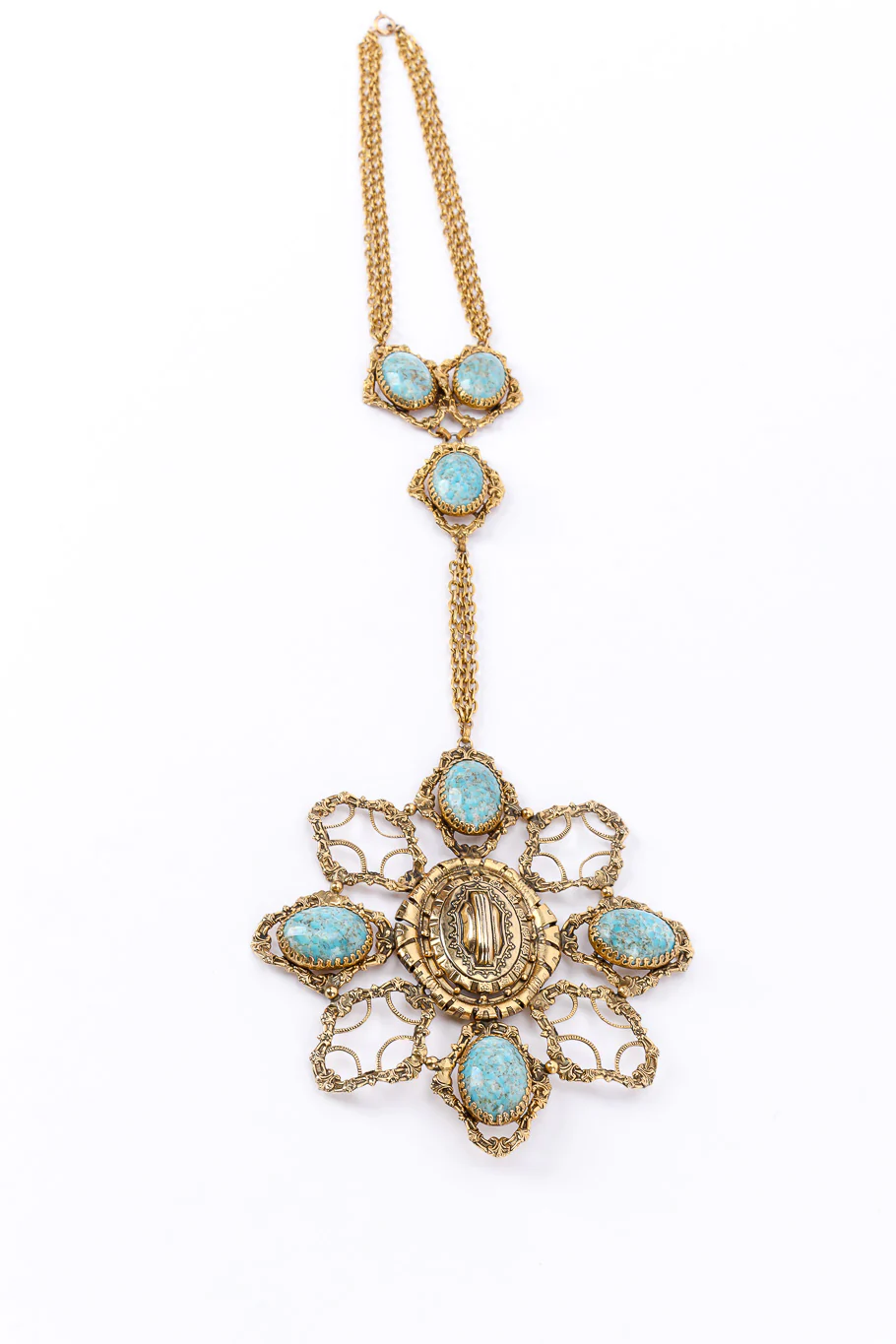 Etruscan Filigree Star Necklace - Image 3