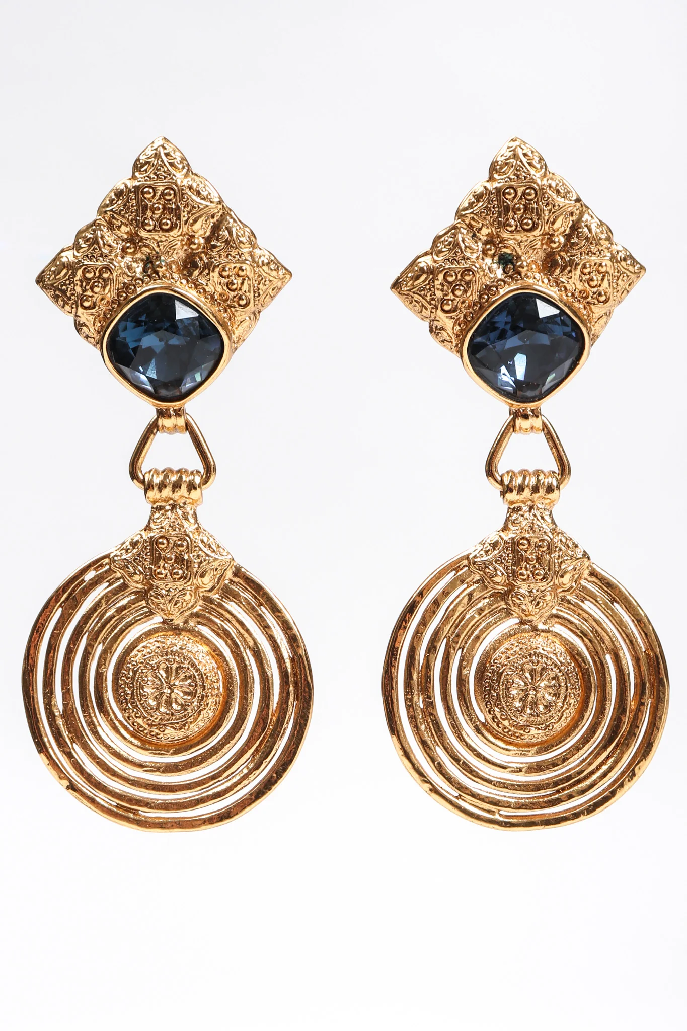 Etruscan Swirl Drop Earrings - Image 3