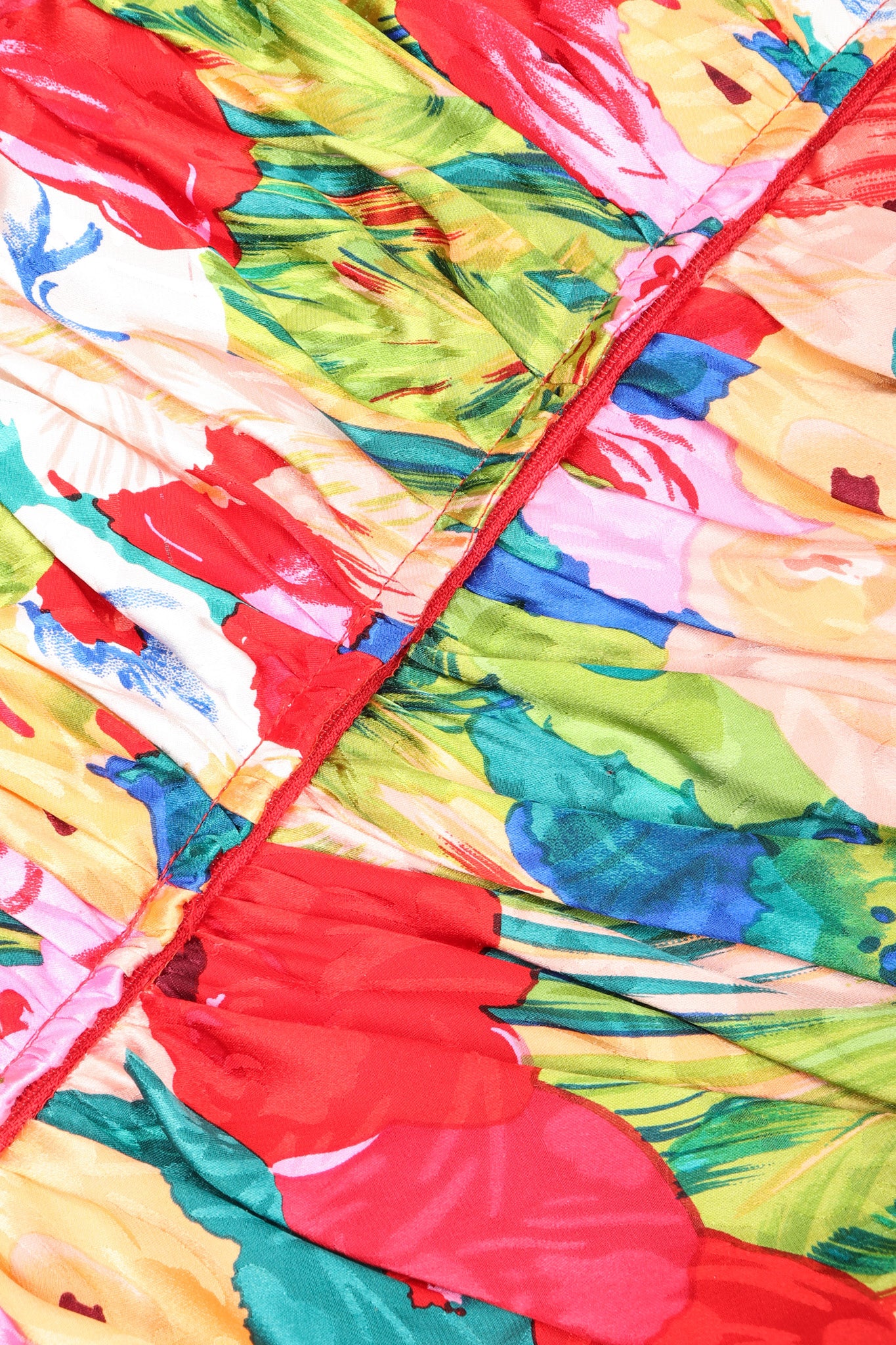 Ruched Floral Puff Dress - Image 15