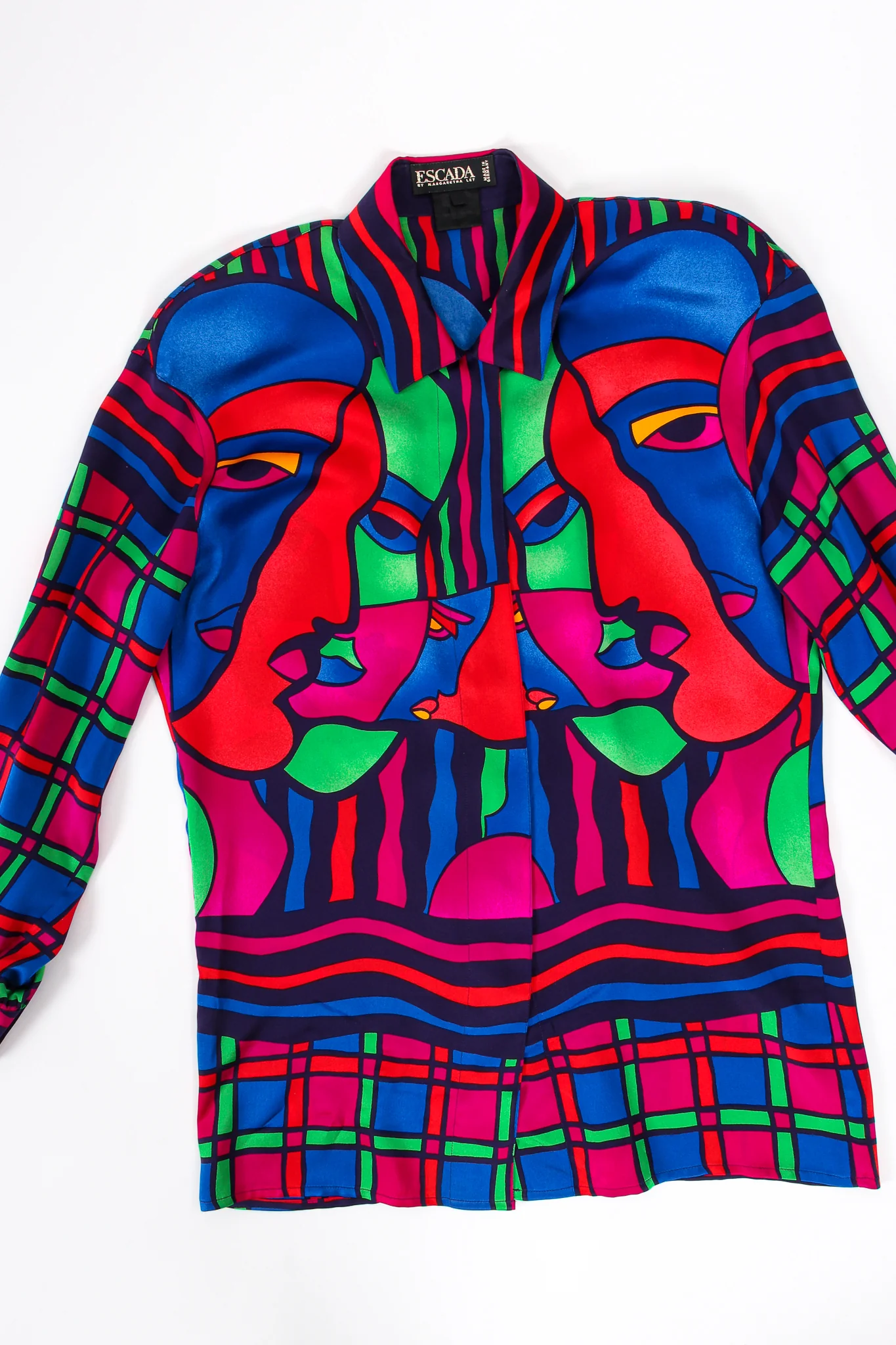Expressionist Portrait Print Shirt - Image 18