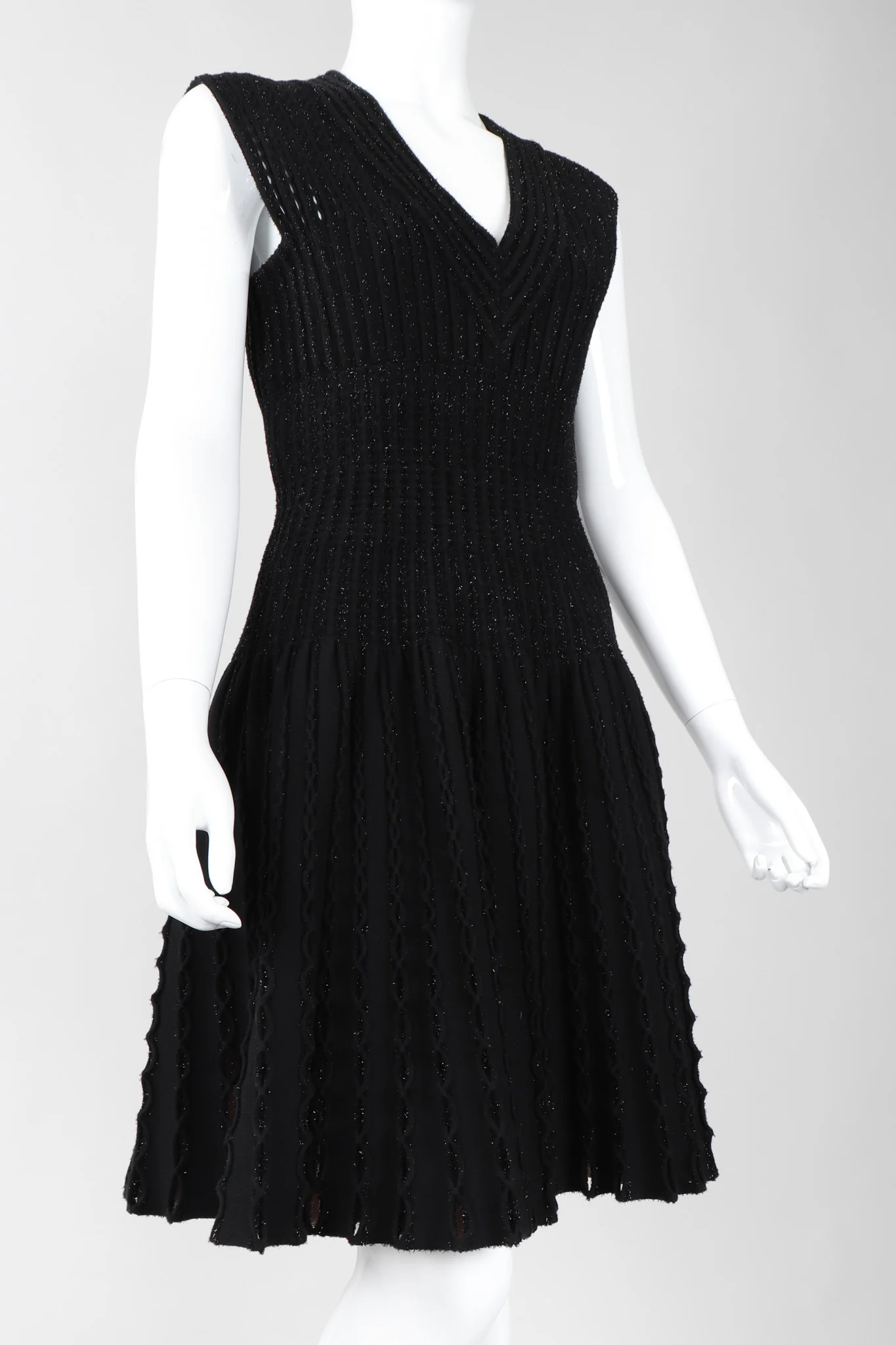Eyelet Knit Cocktail Dress - Image 9