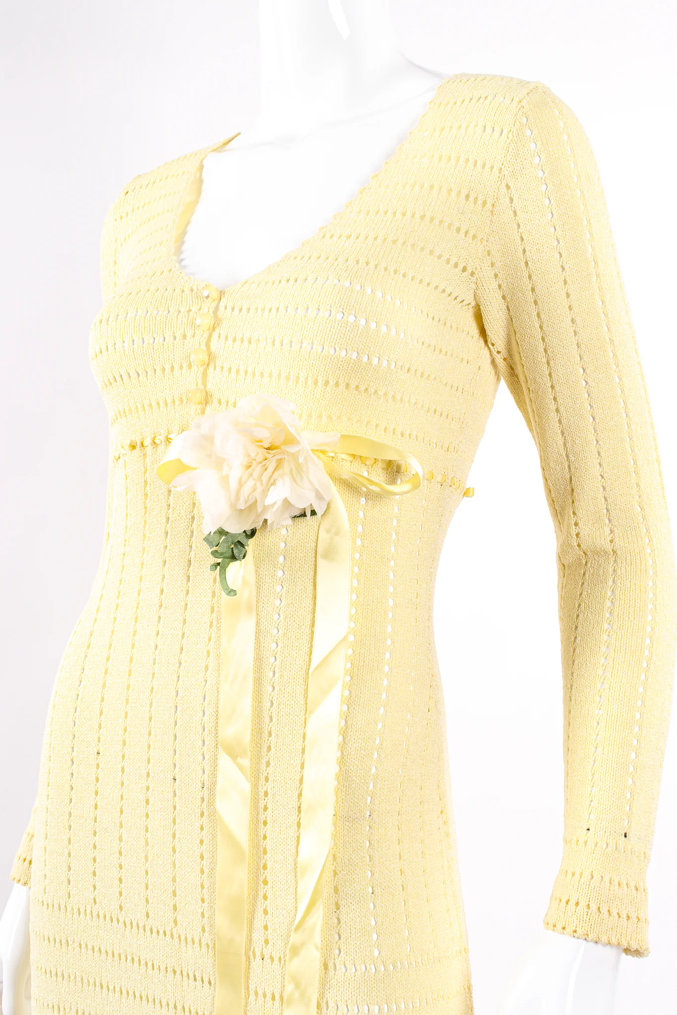 Eyelet Knit Maxi Dress - Image 3