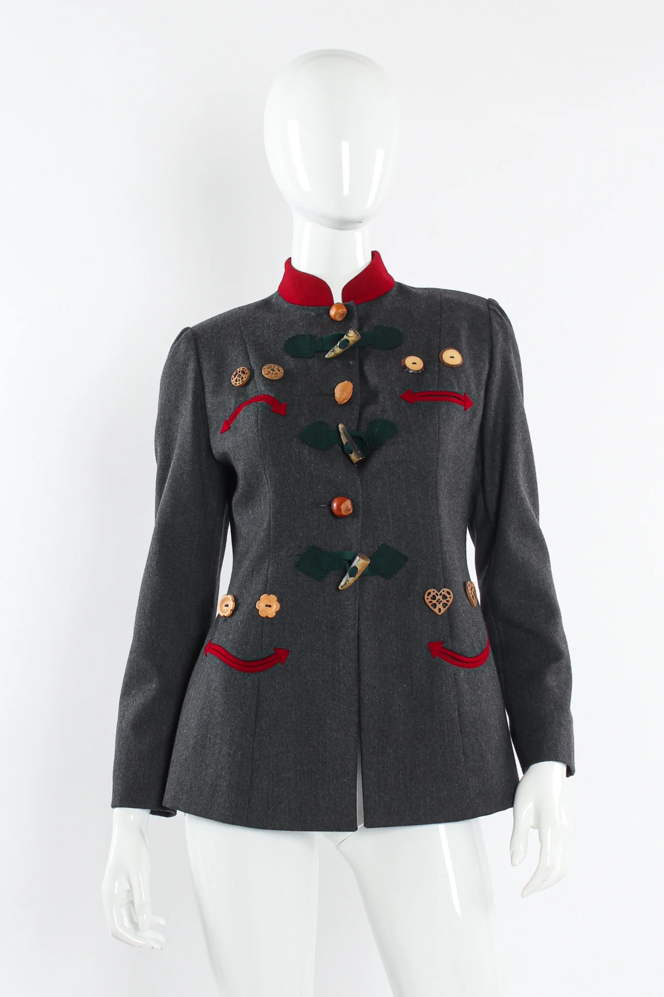 Face Expressions Acorn Wool Jacket