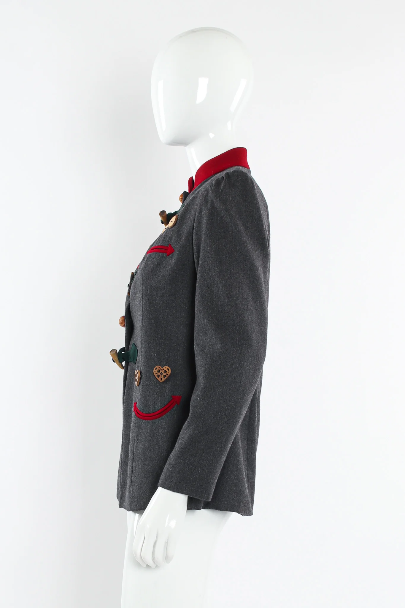 Face Expressions Acorn Wool Jacket - Image 4