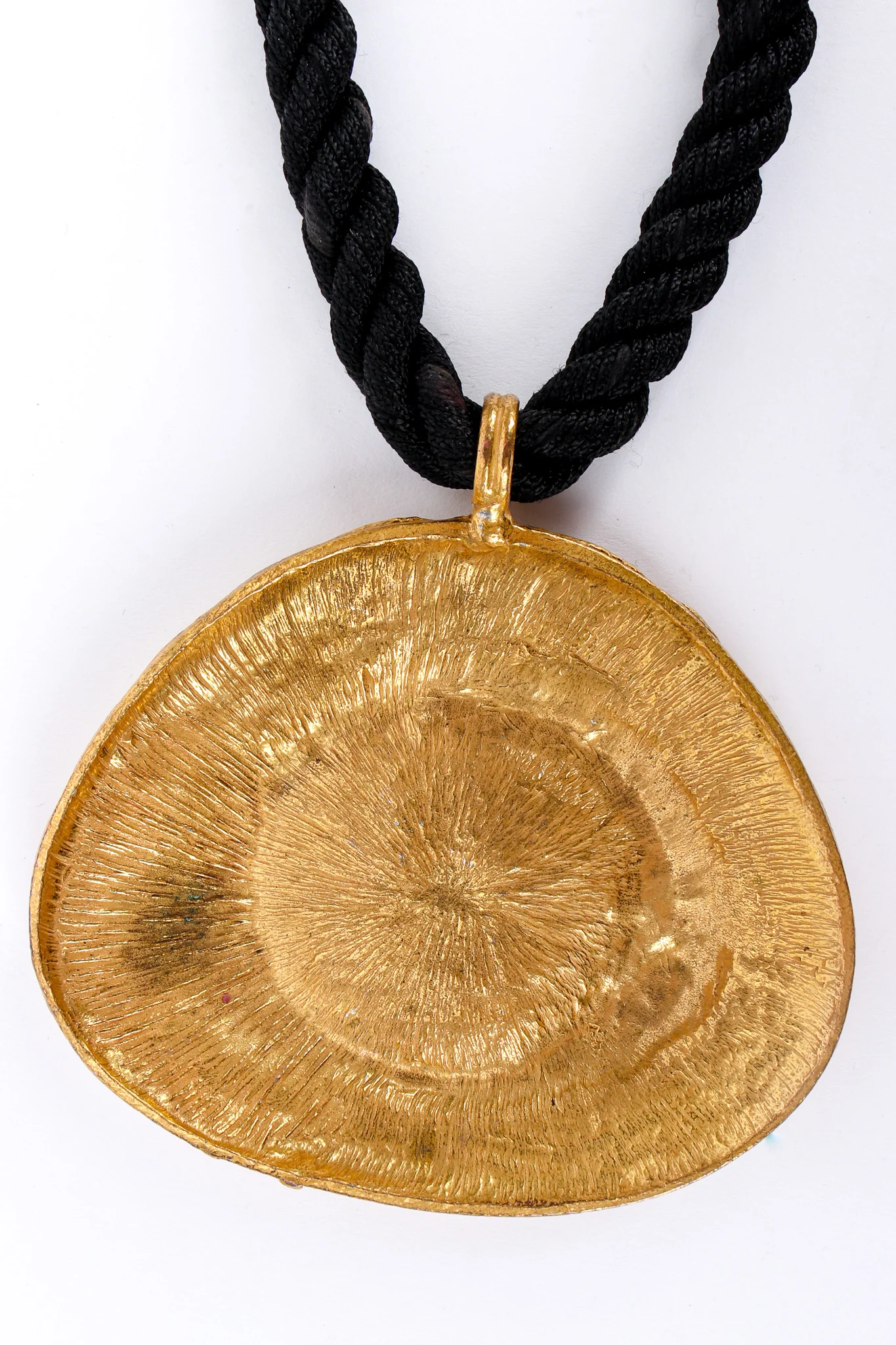Face Pendant Rope Necklace - Image 4