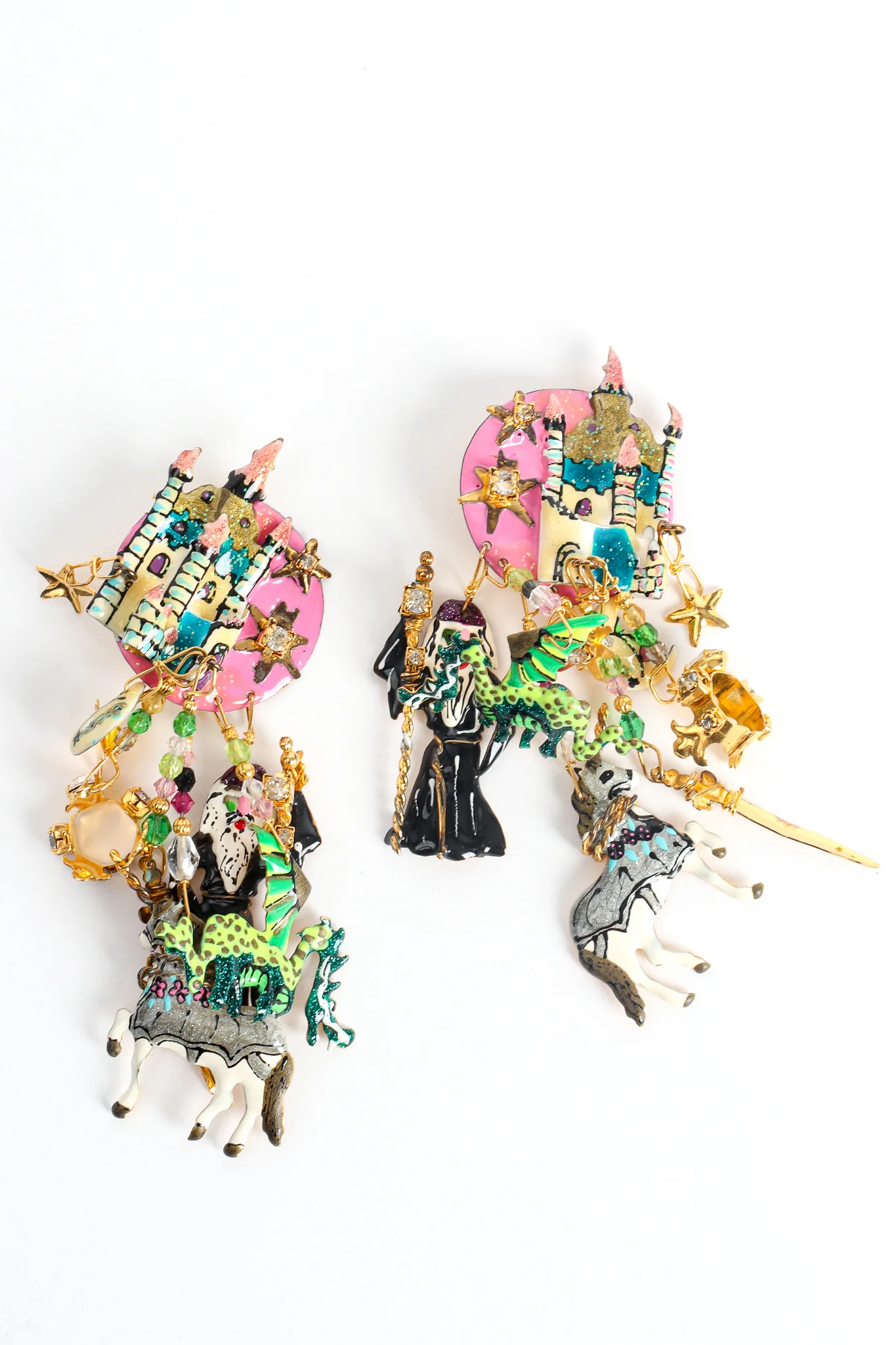 Fantasy Castle Tintagel Earrings - Image 2