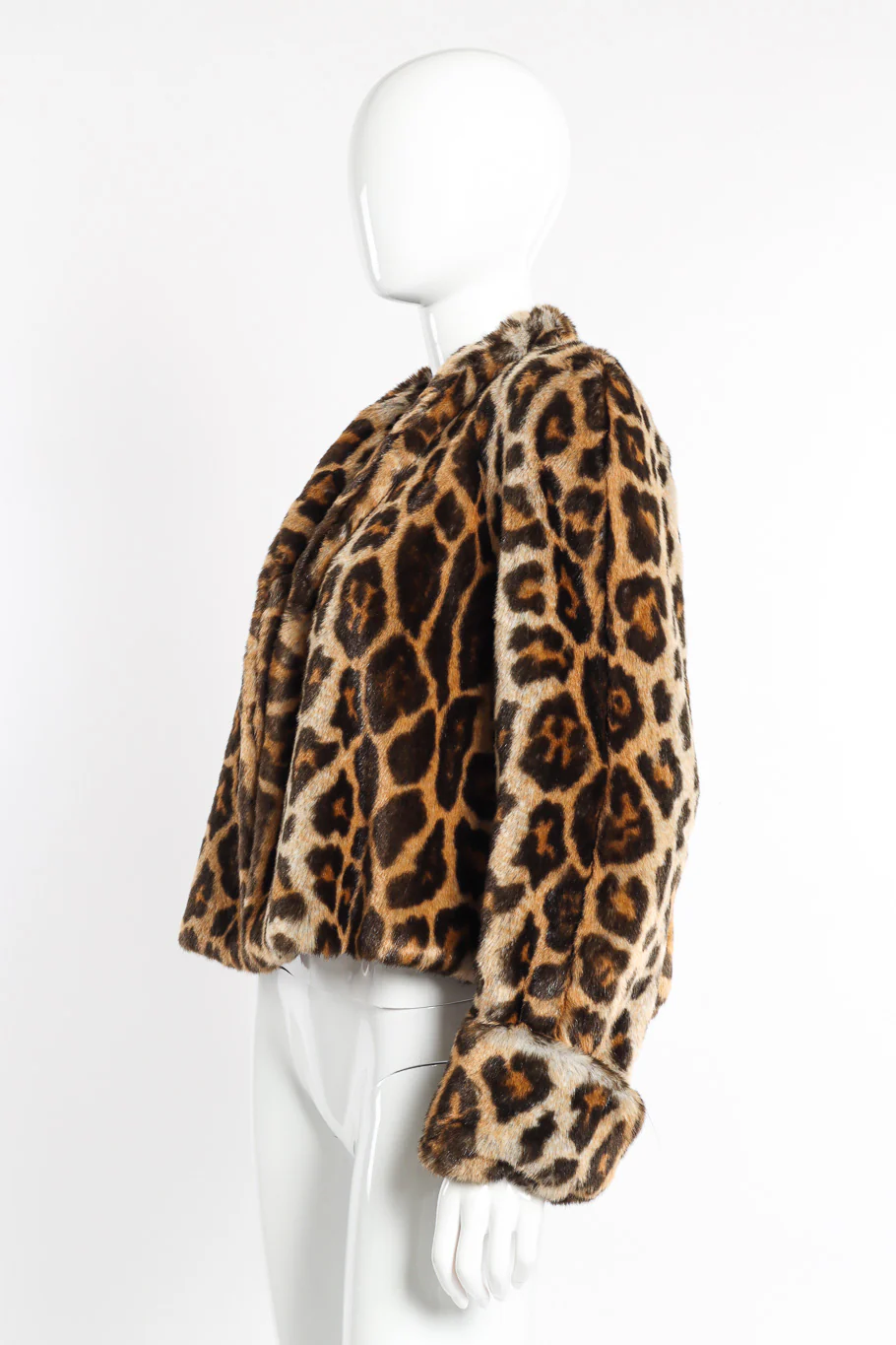 Faux Fur Leopard Jacket - Image 2
