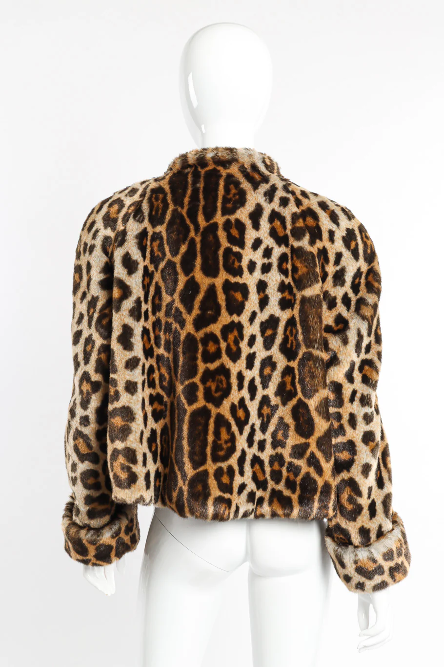 Faux Fur Leopard Jacket - Image 3