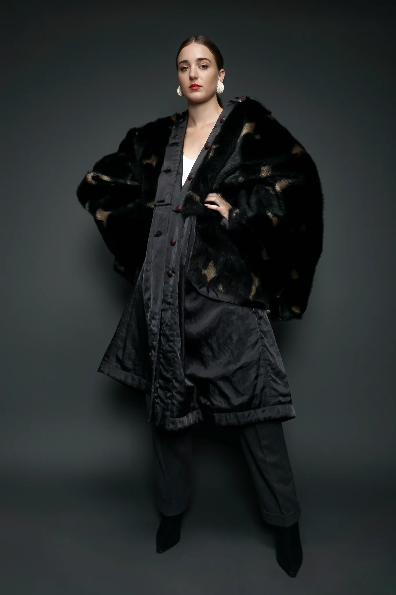 Faux Fur Overcoat - Image 2