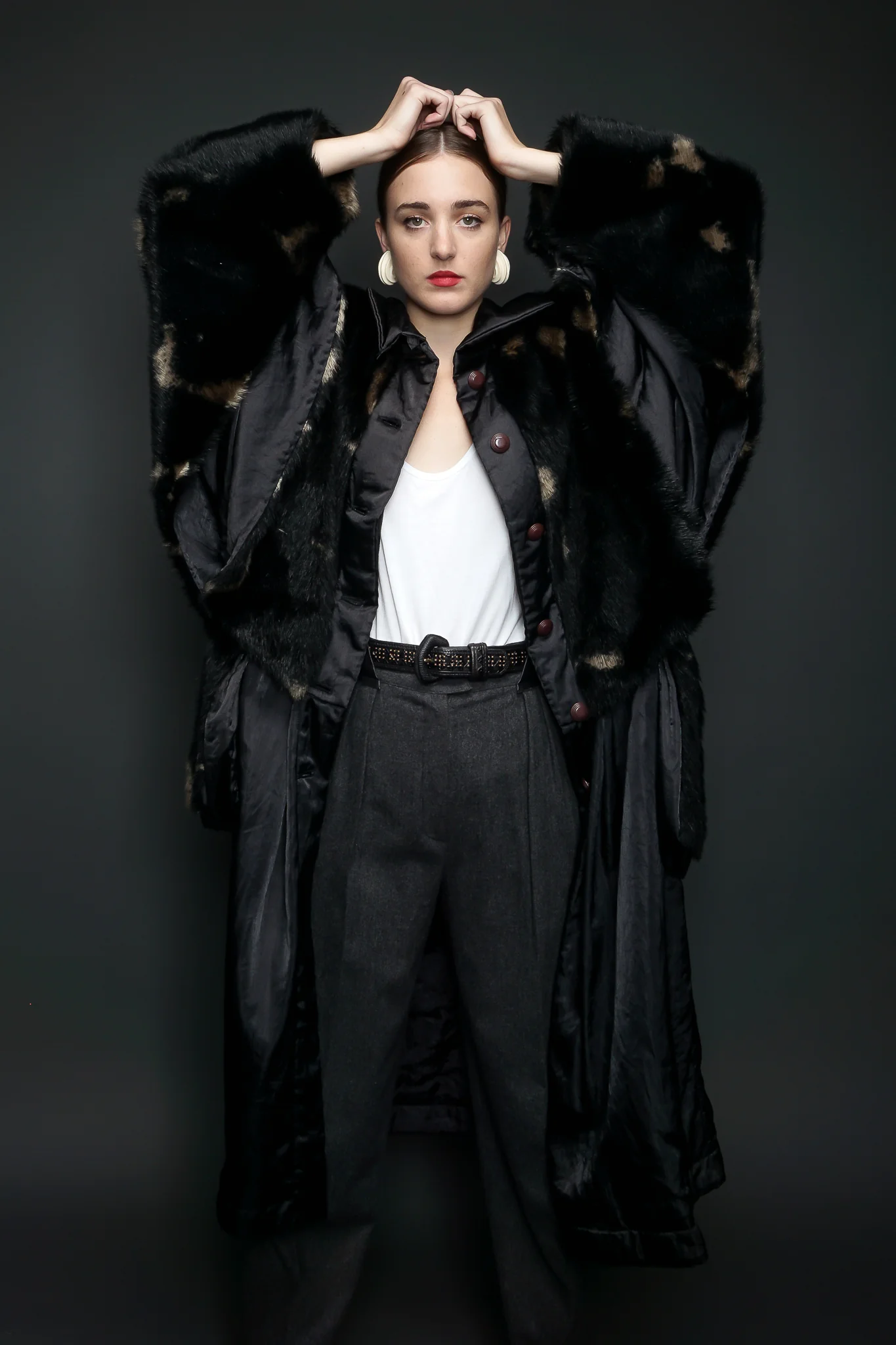 Faux Fur Overcoat - Image 5