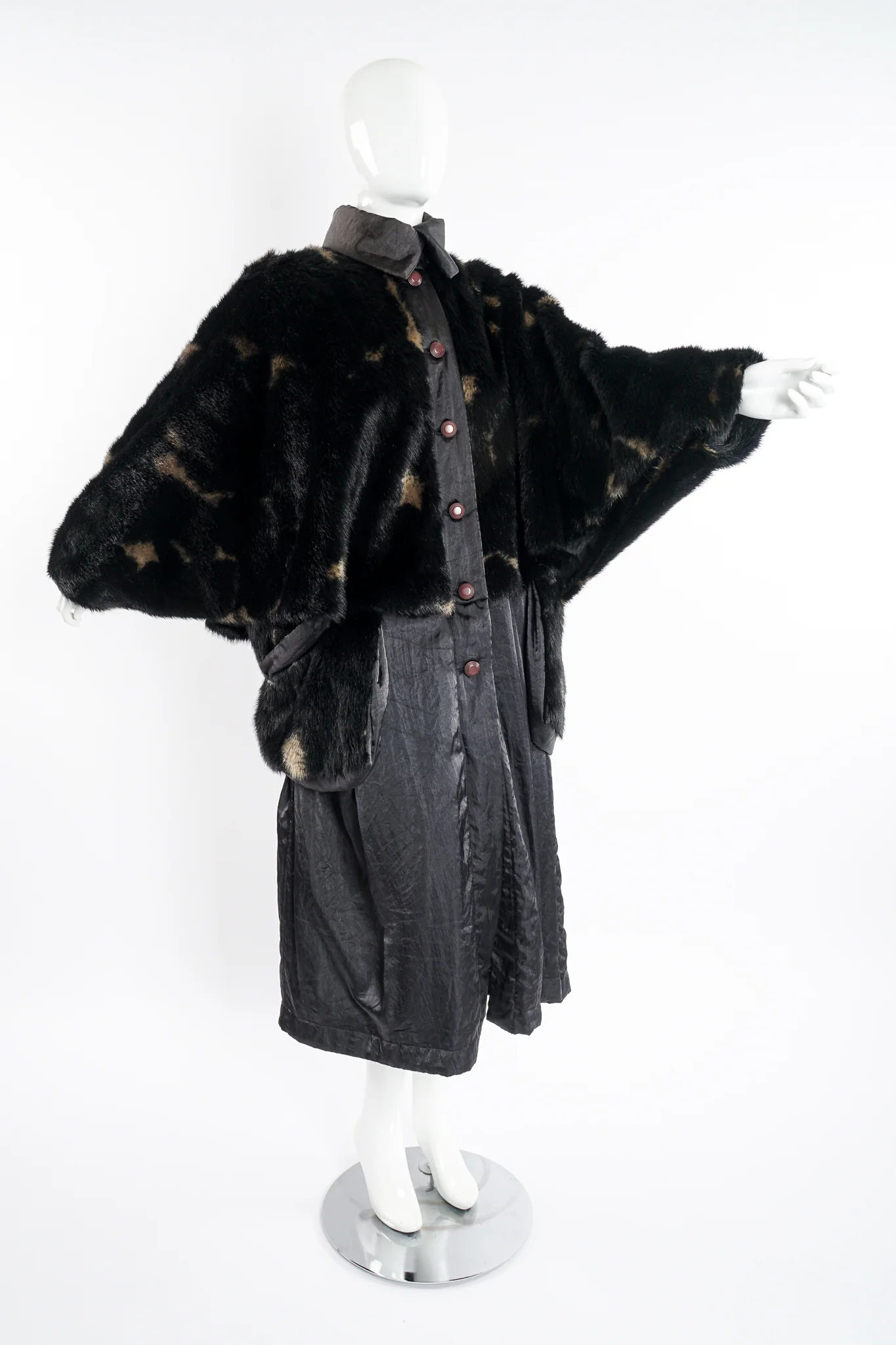 Faux Fur Overcoat - Image 8