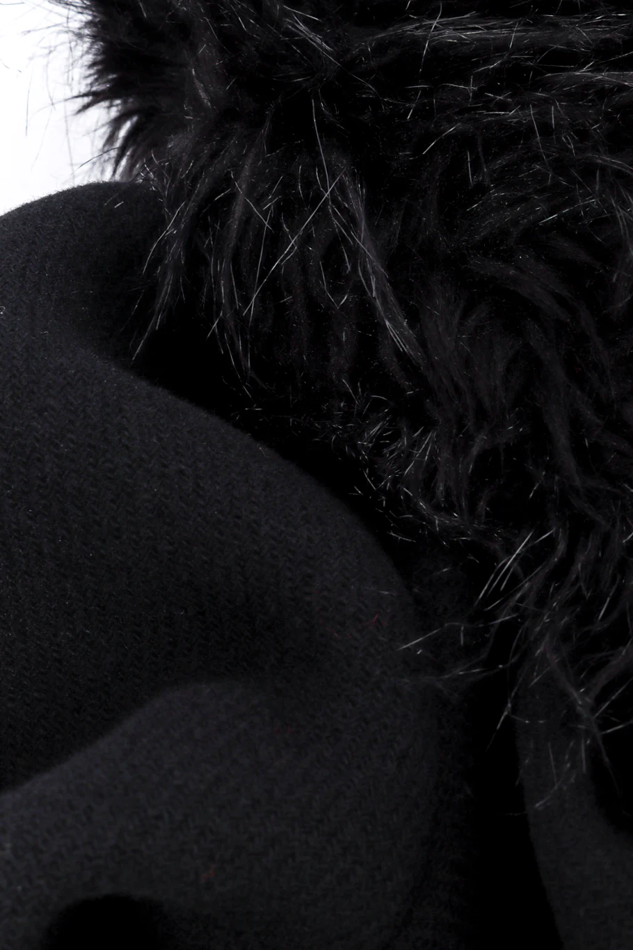 Faux Fur Wool Coat - Image 7