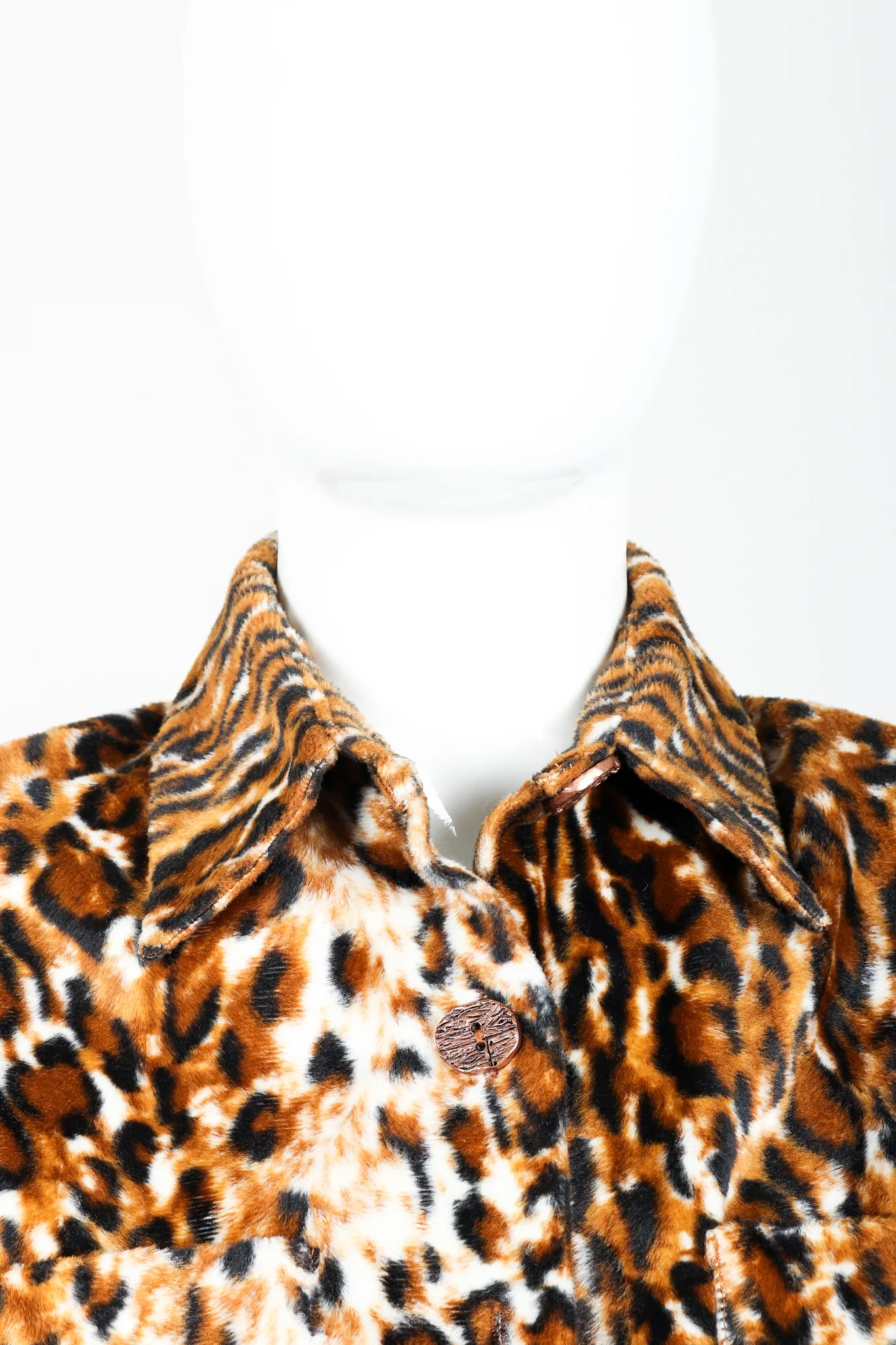 Faux Leopard Fur Jacket - Image 3
