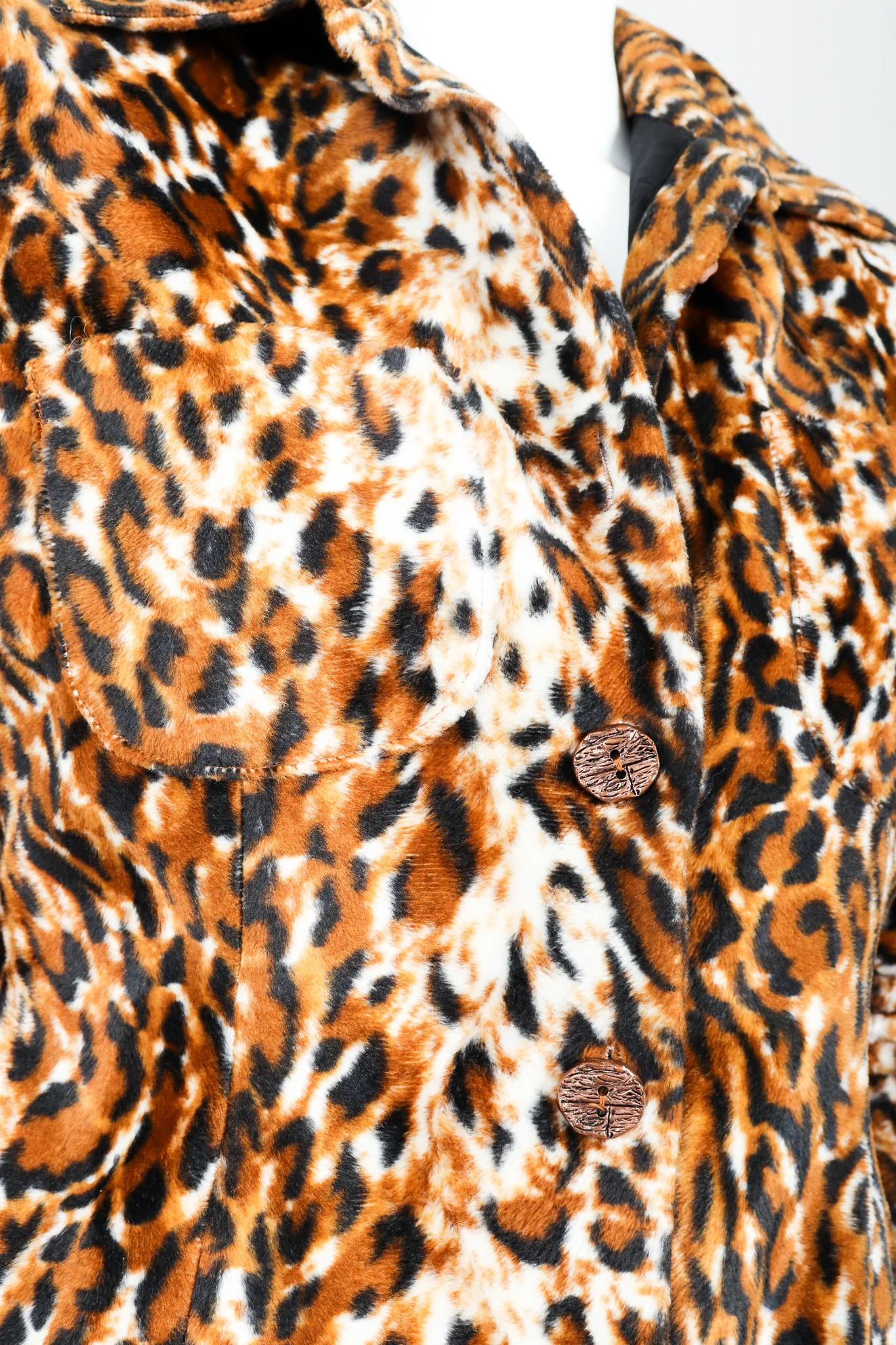 Faux Leopard Fur Jacket - Image 4