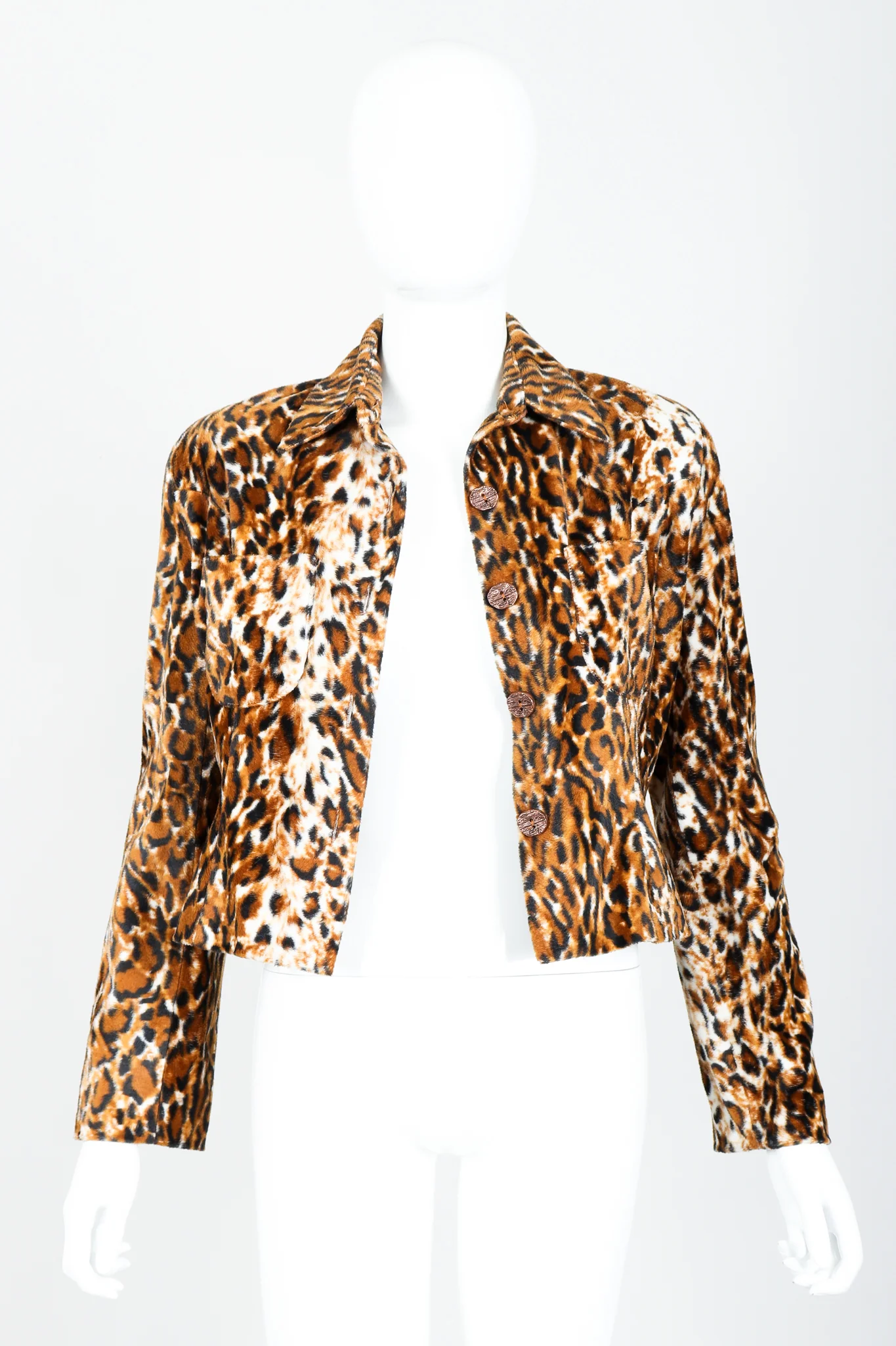 Faux Leopard Fur Jacket - Image 5
