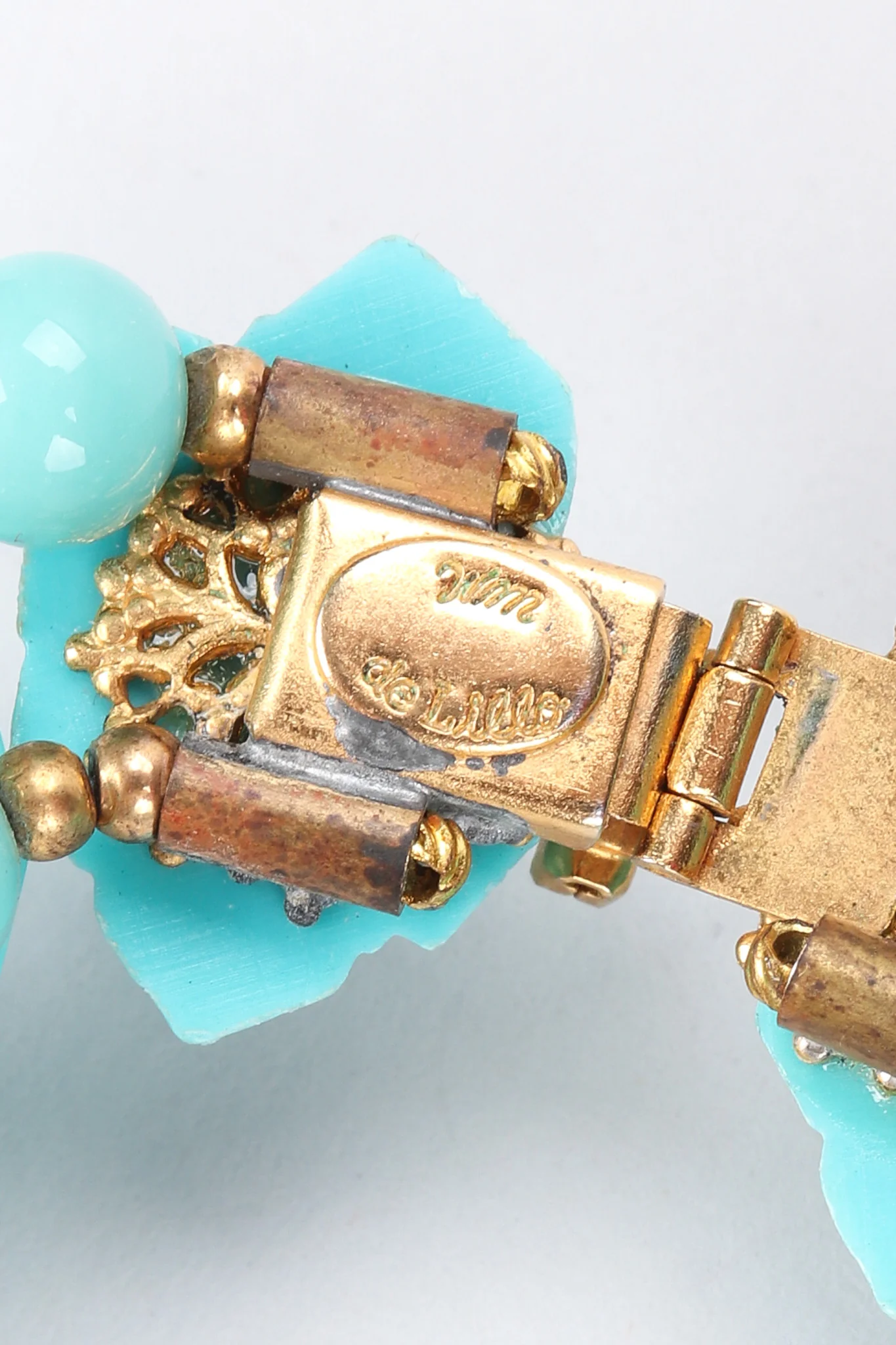 Faux Turquoise Rock Collar Necklace - Image 14