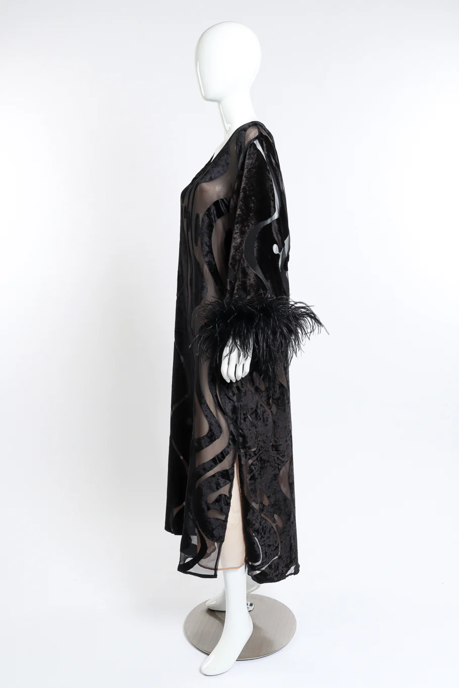 Feather Burnout Caftan - Image 3
