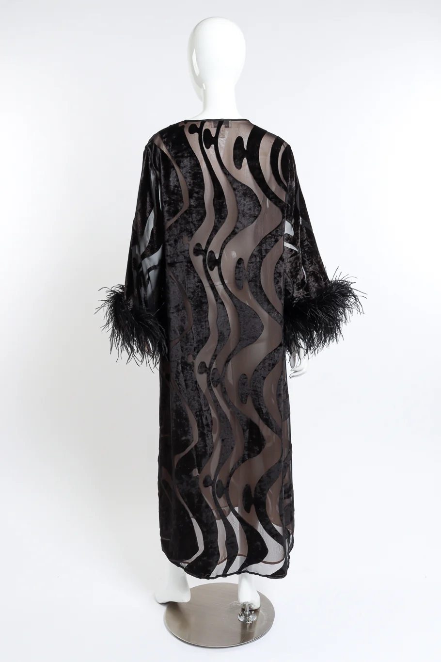 Feather Burnout Caftan - Image 4